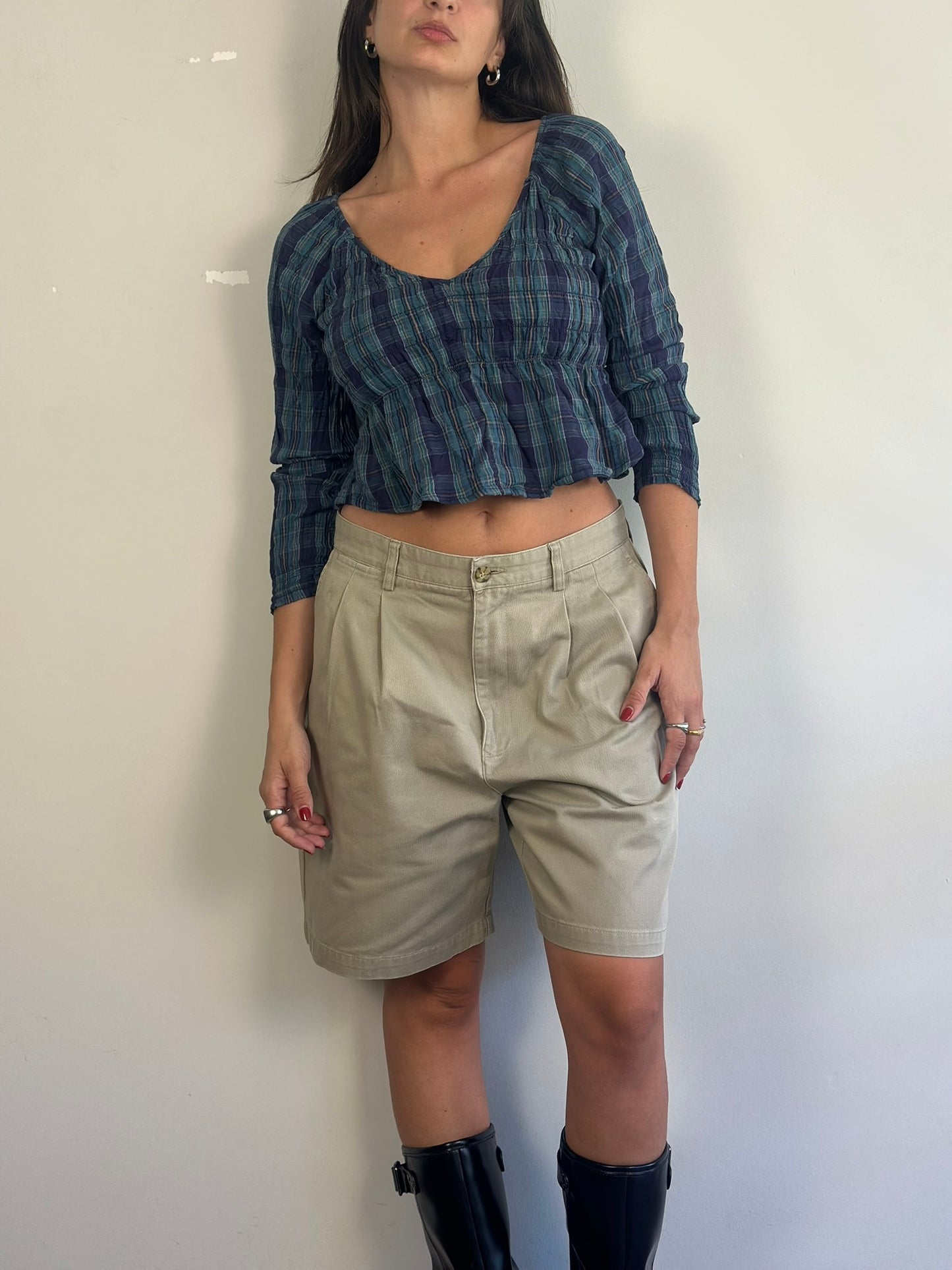 Beige Jorts