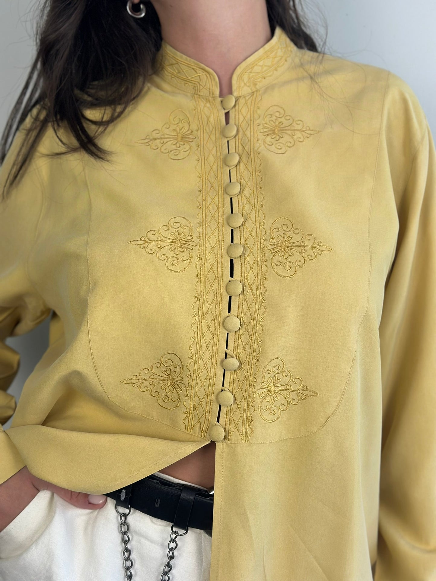 Vintage Silk Mao Shirt