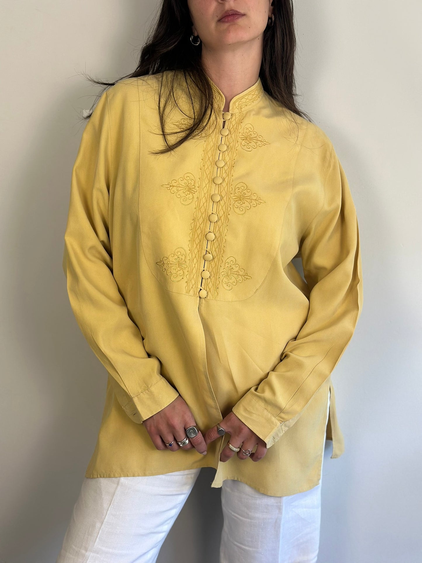 Vintage Silk Mao Shirt