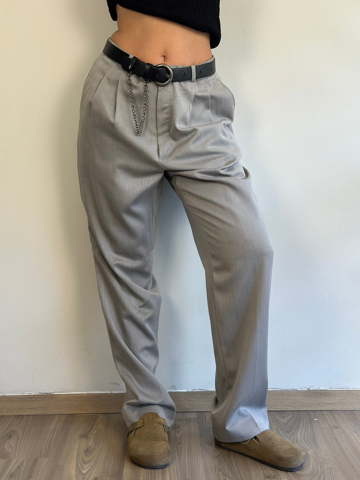 Vintage Grey Suit Pants