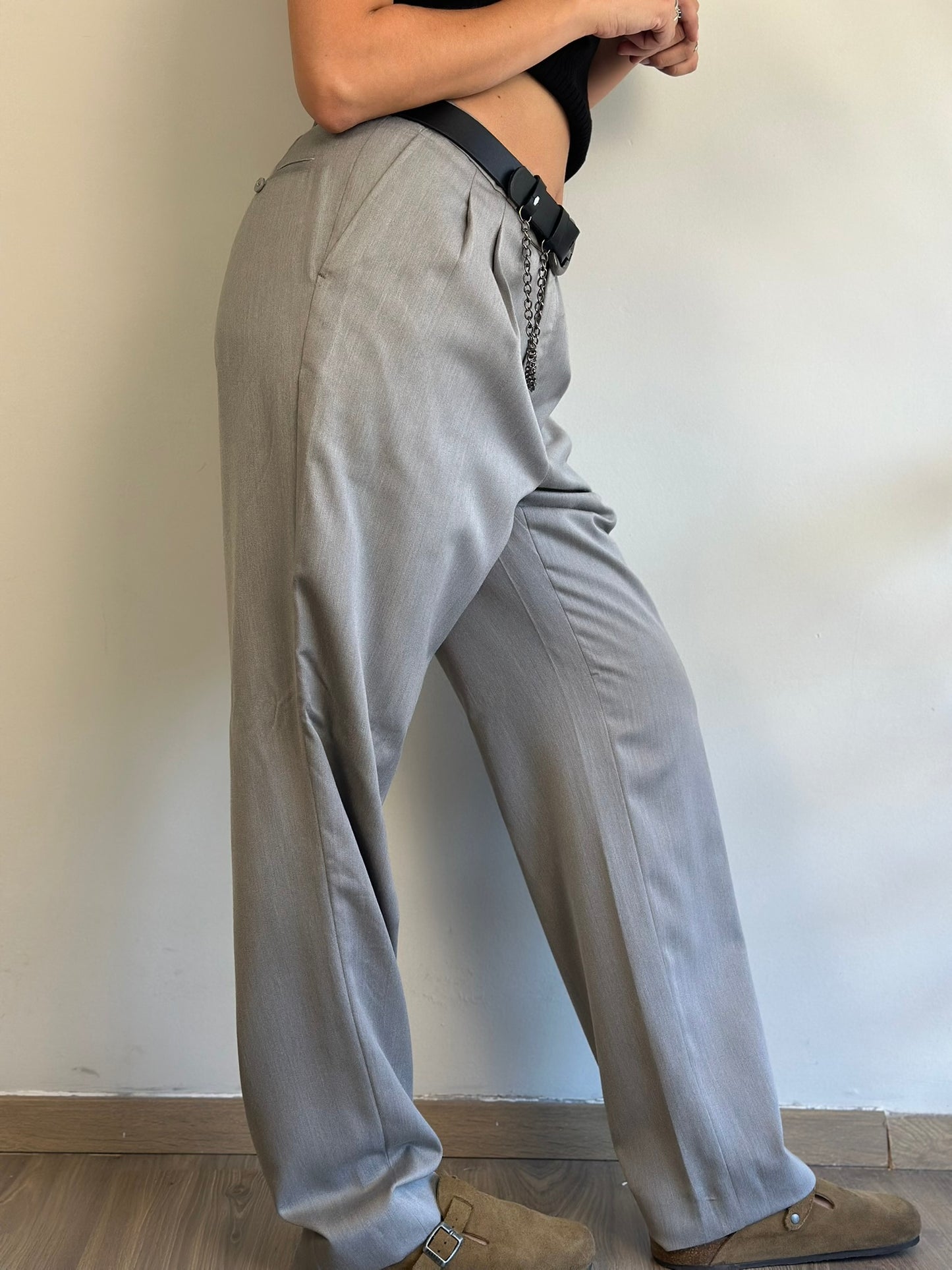 Vintage Grey Suit Pants