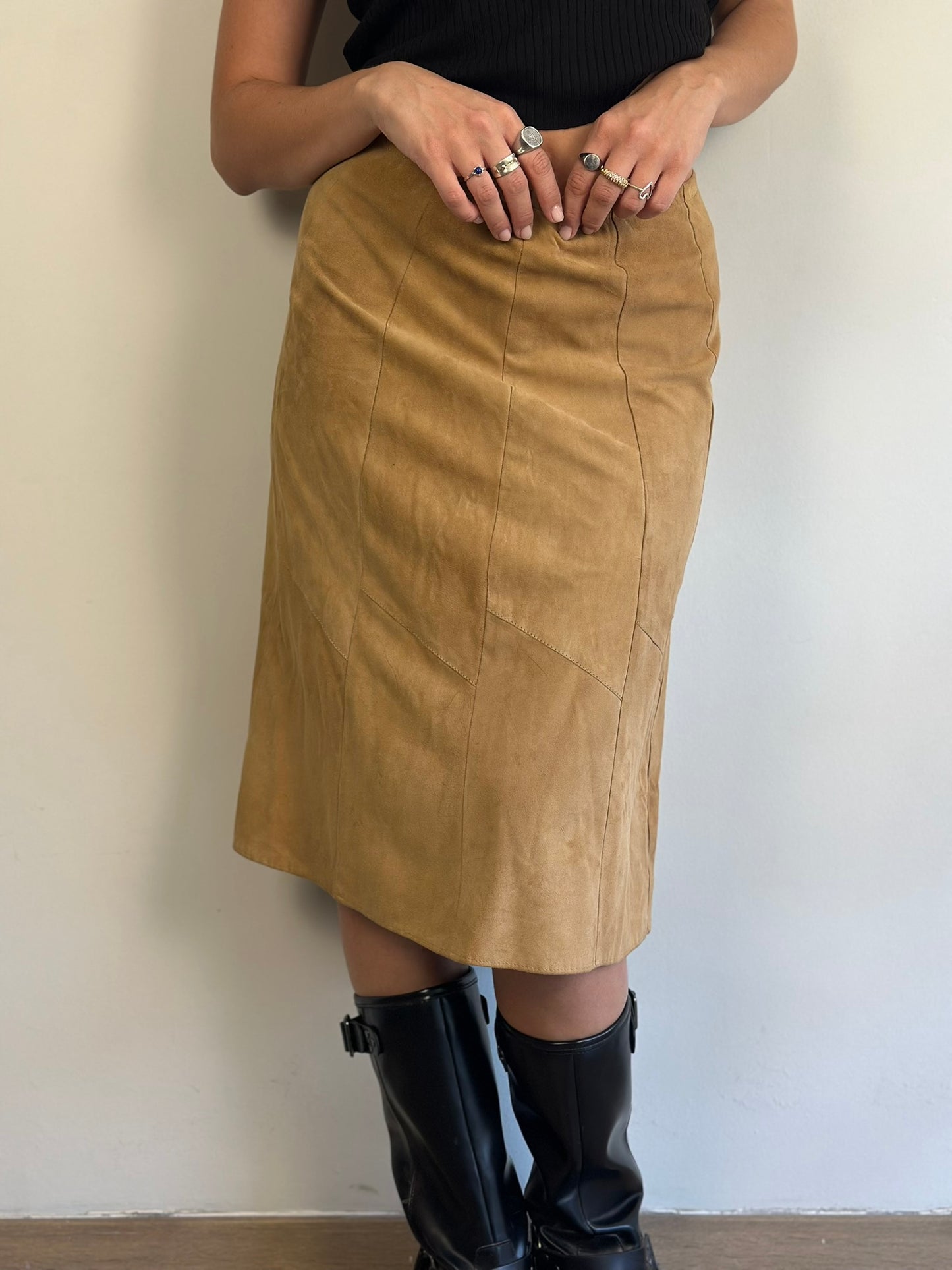 Vintage Suede Skirt