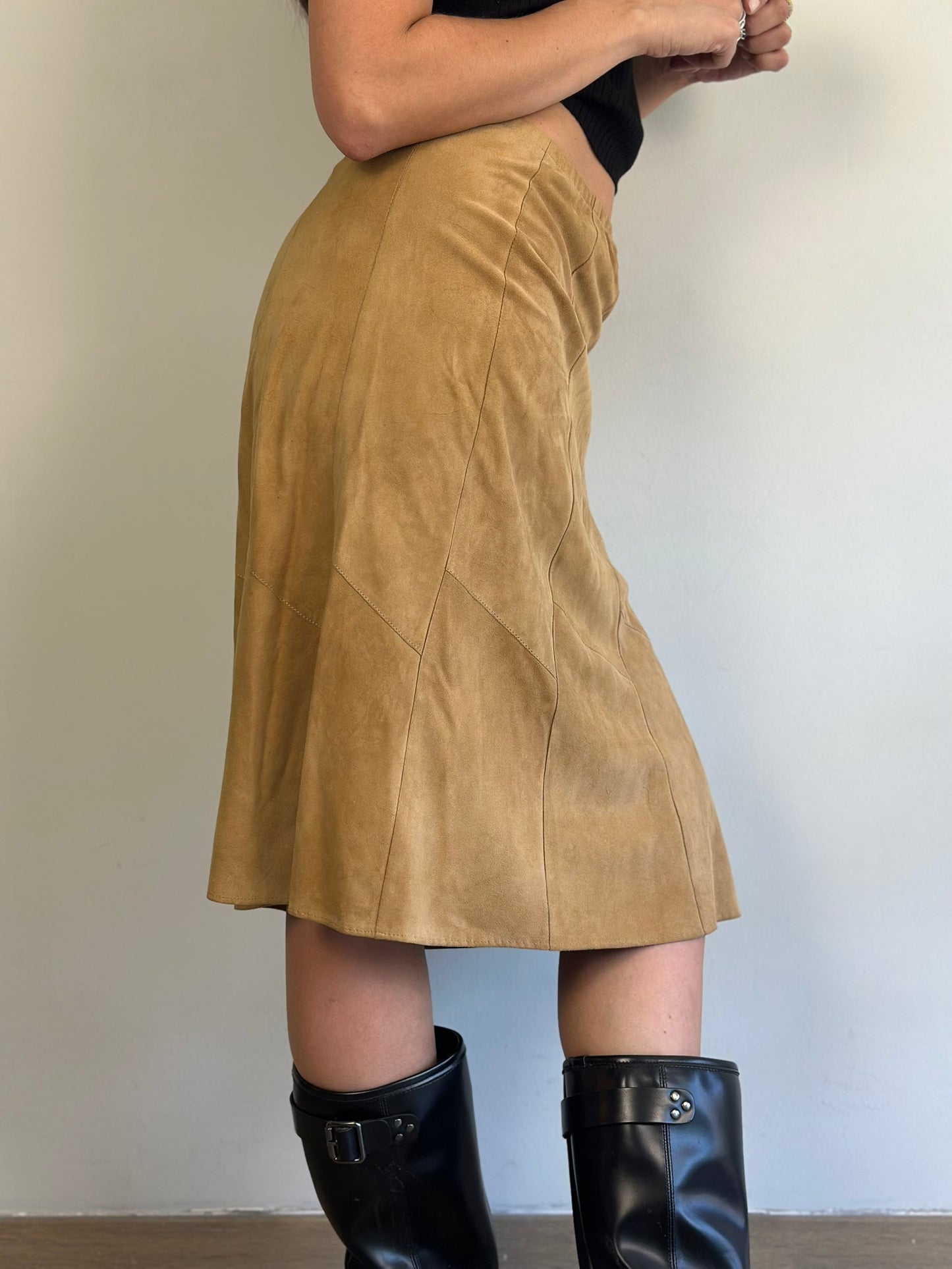 Vintage Suede Skirt