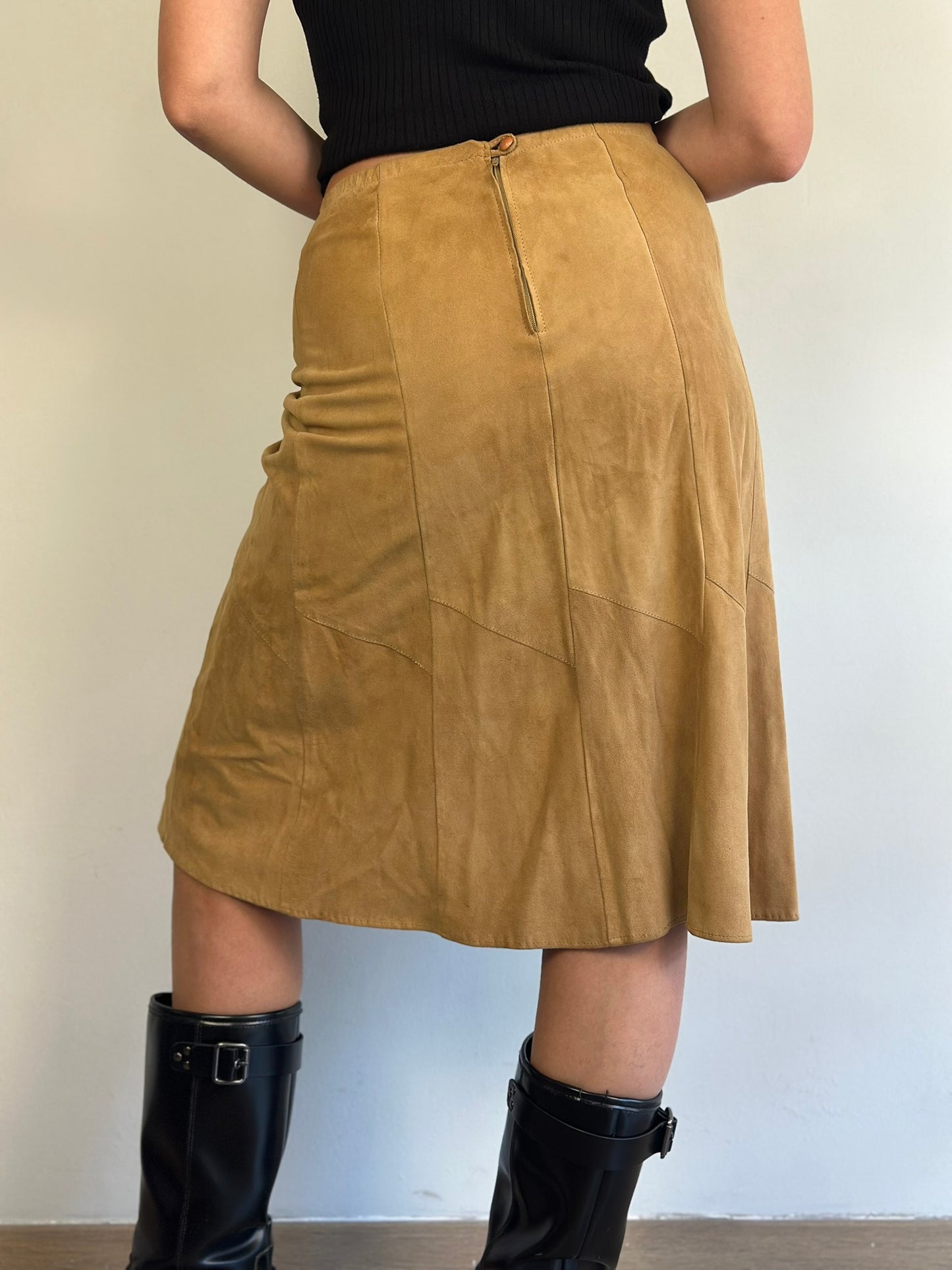Vintage Suede Skirt
