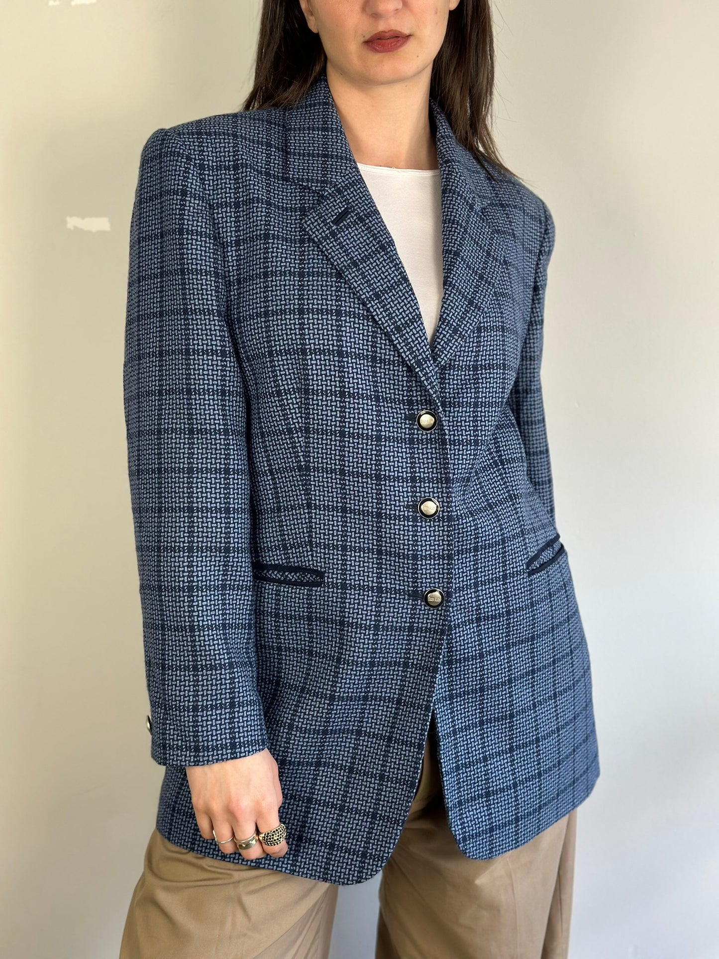 Vintage Plaid Blazer