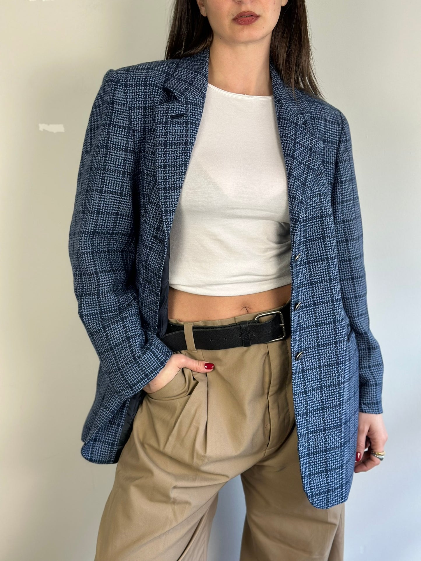 Vintage Plaid Blazer