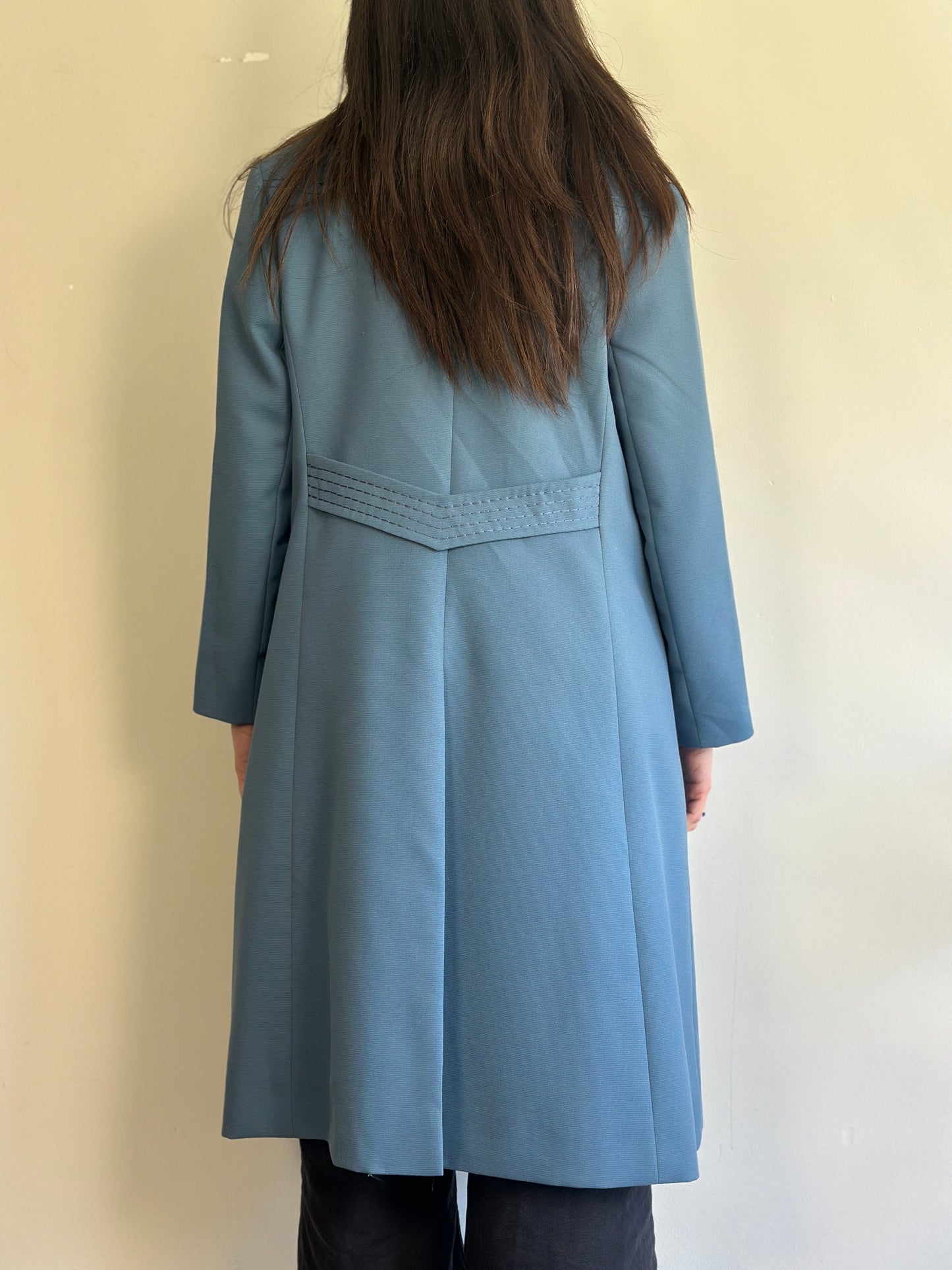 Vintage Blue Trench Coat
