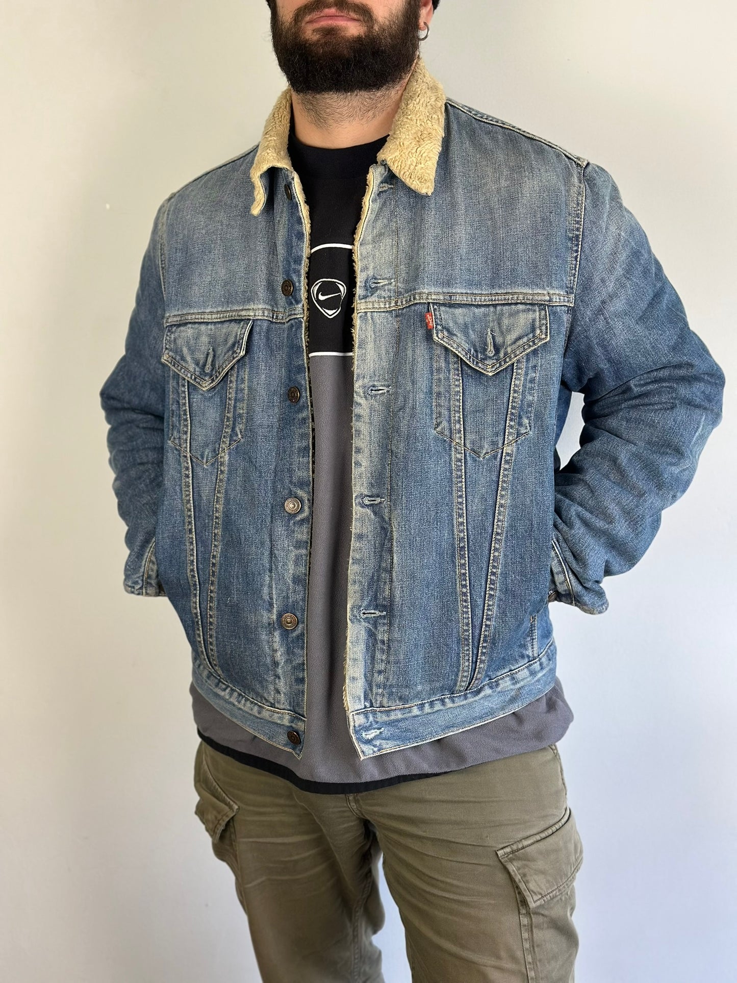 Vintage Levis Sherpa Denim Jacket