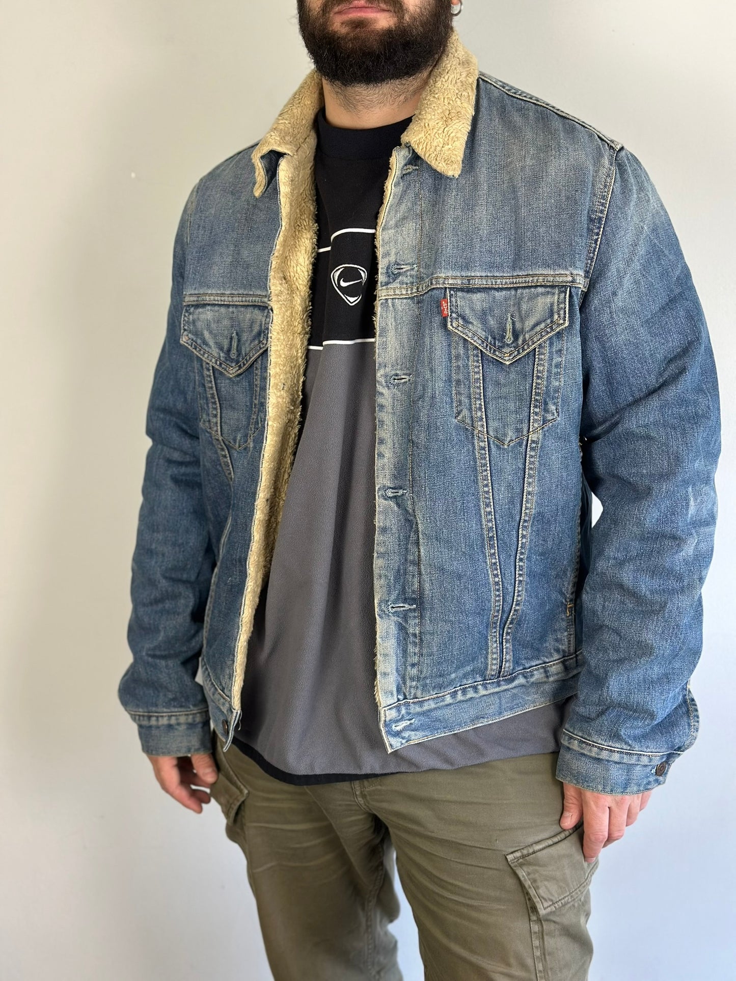 Vintage Levis Sherpa Denim Jacket