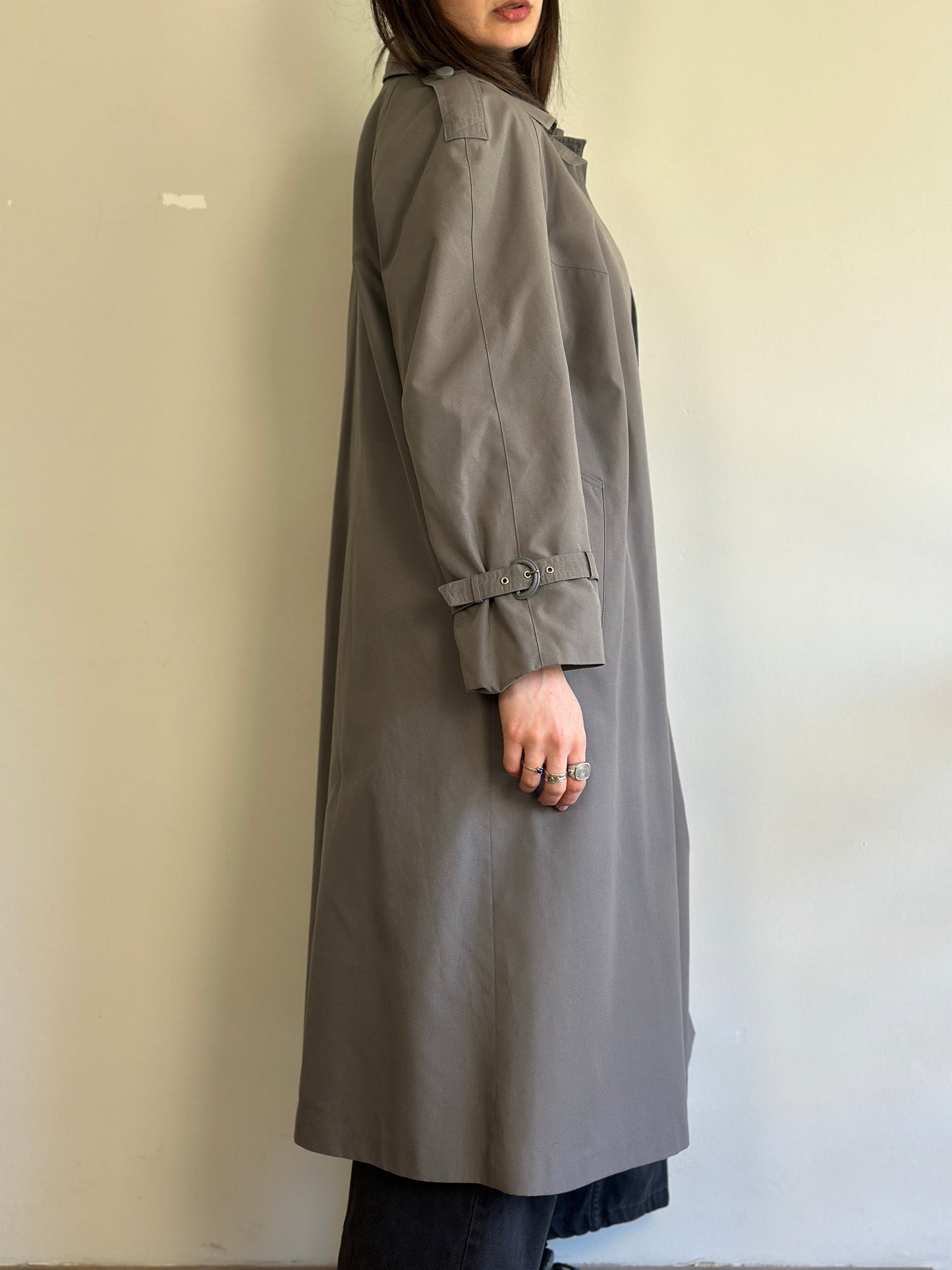Vintage Grey Trench Coat