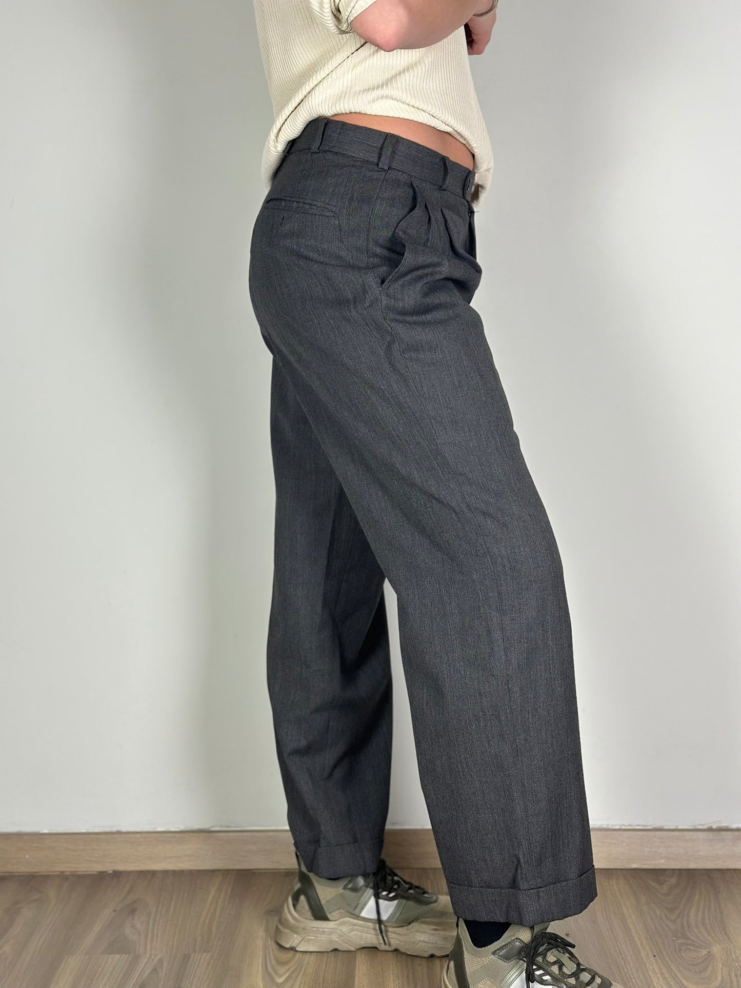 Vintage Grey Suit Pants