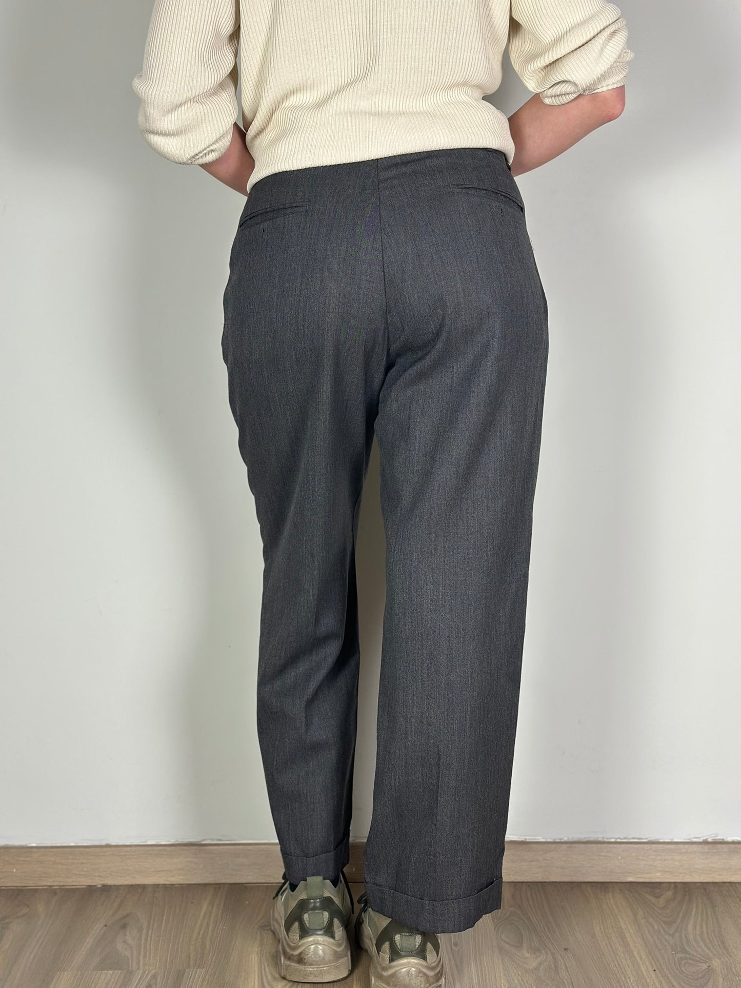 Vintage Grey Suit Pants