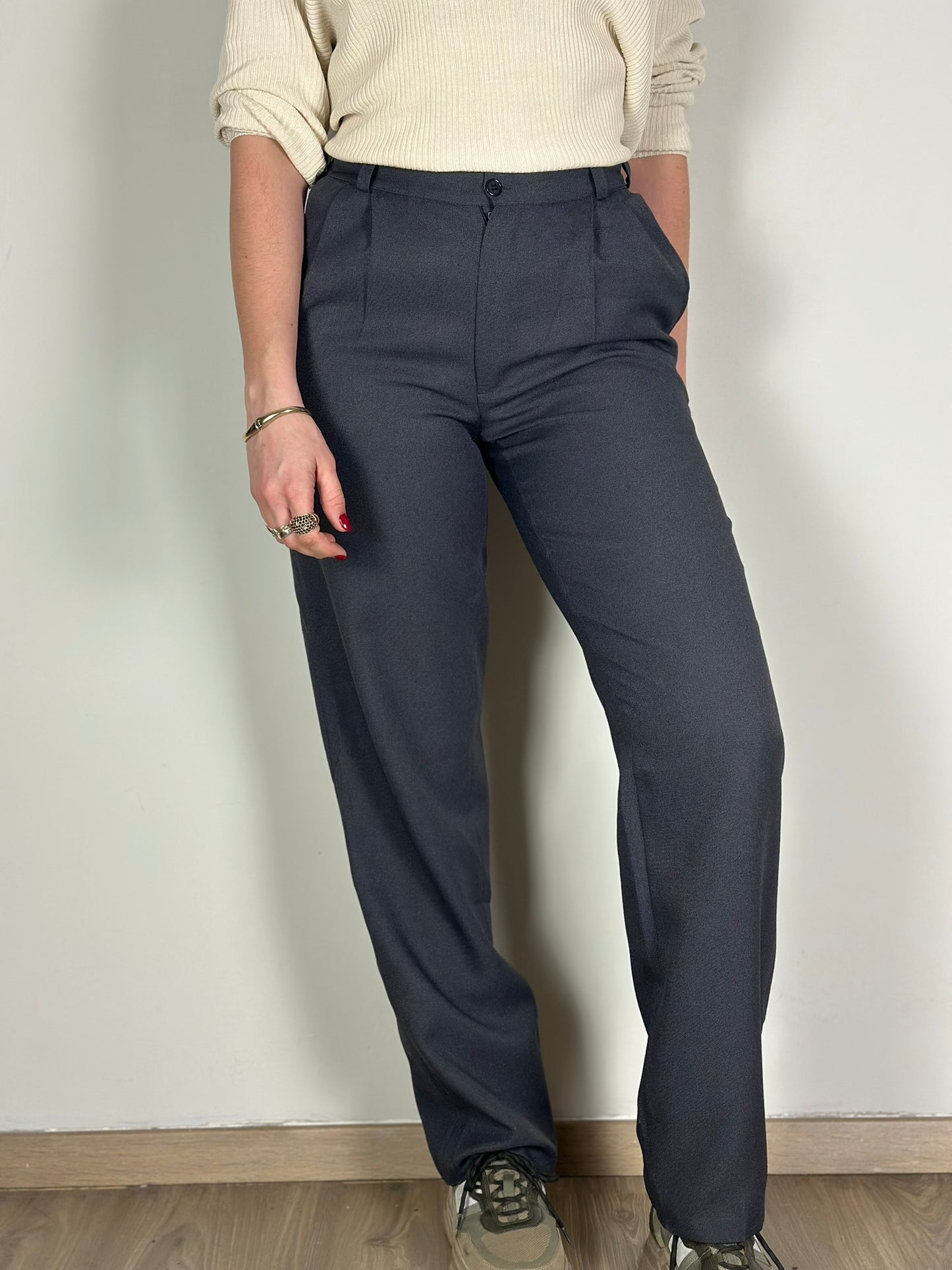 Vintage Grey Suit Pants