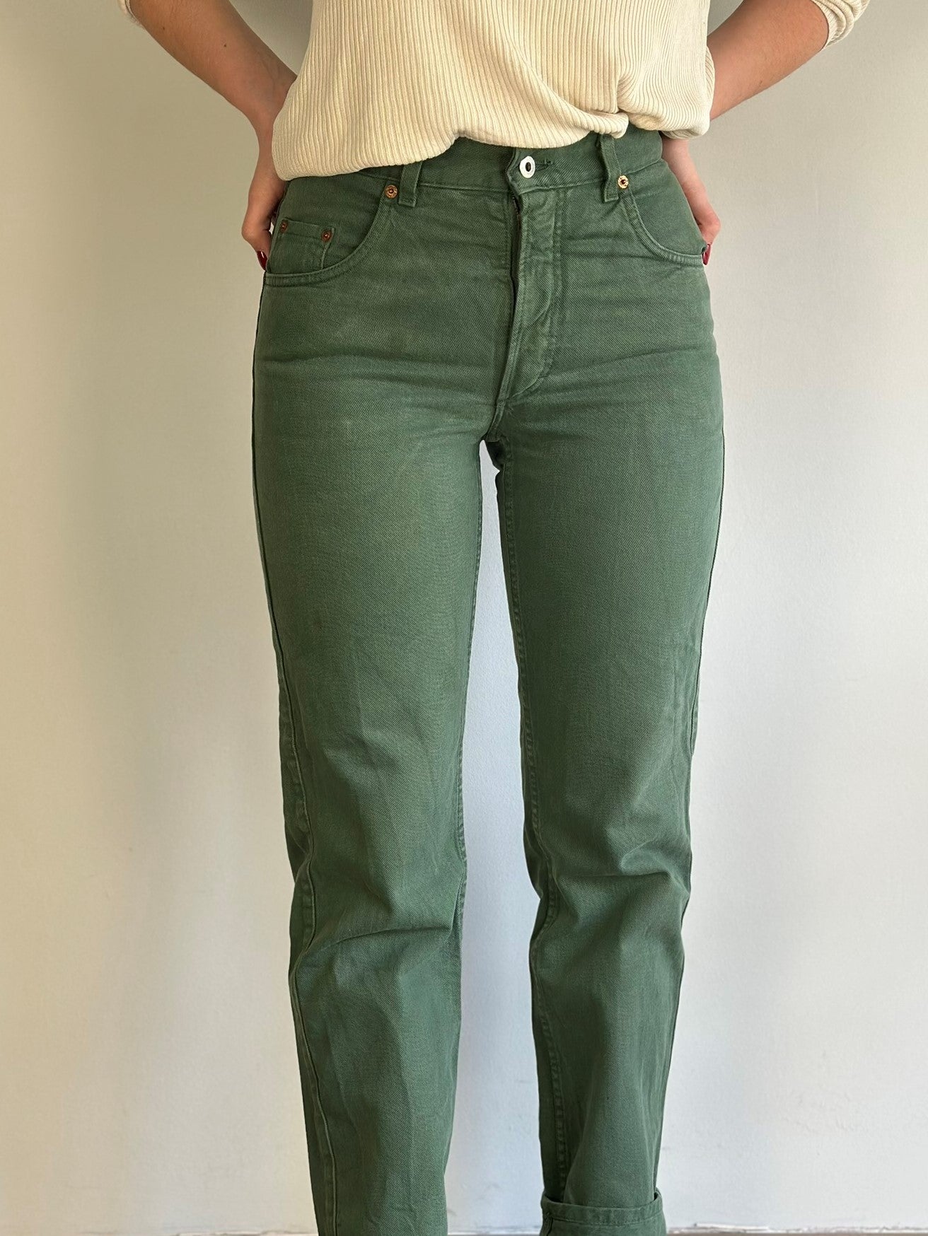 Mustang Olive Greem Denim