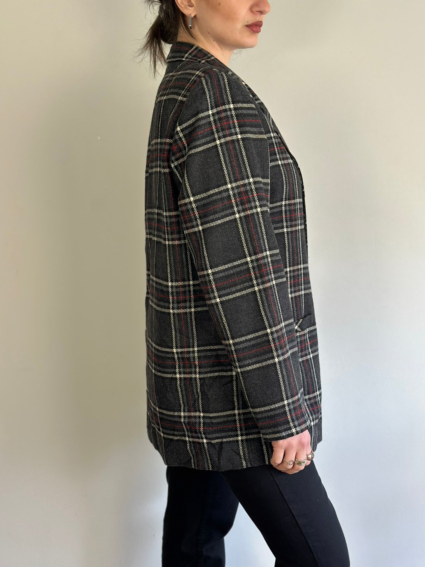 Vintage Plaid Blazer