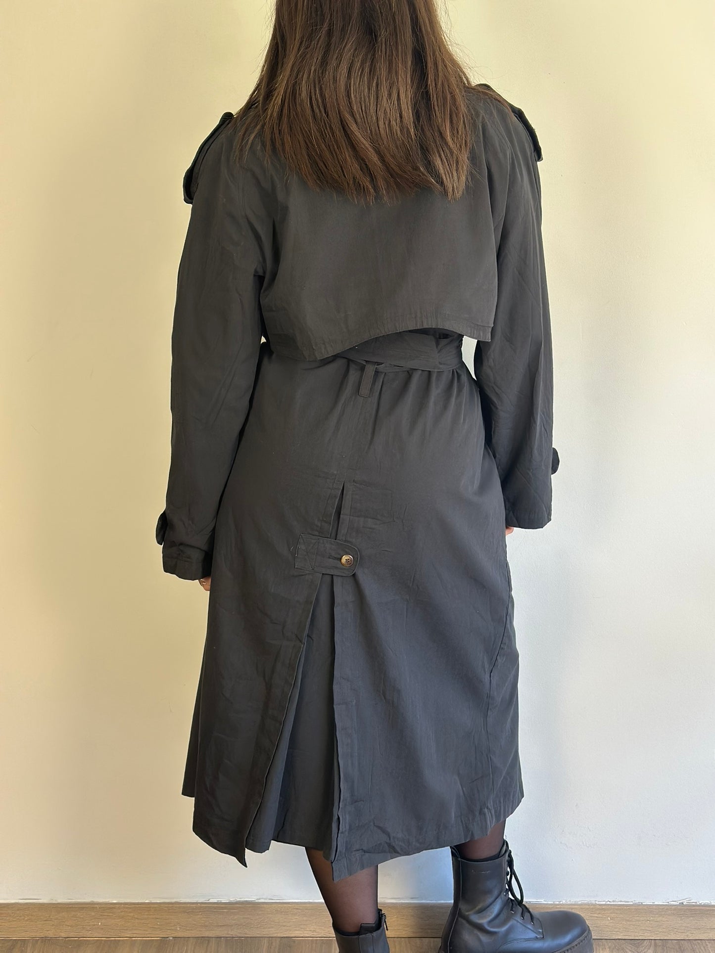Vintage Grey Trench Coat