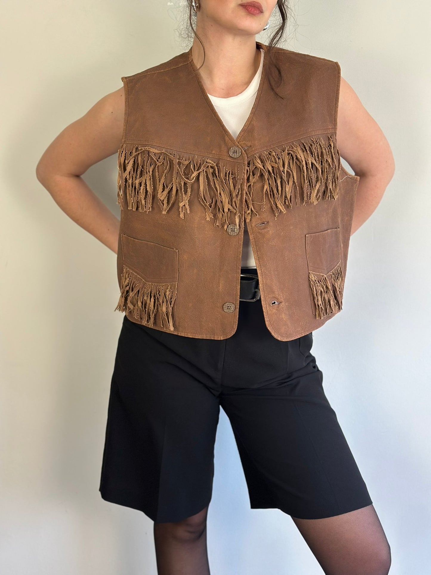 Deadstock Fringe Vest