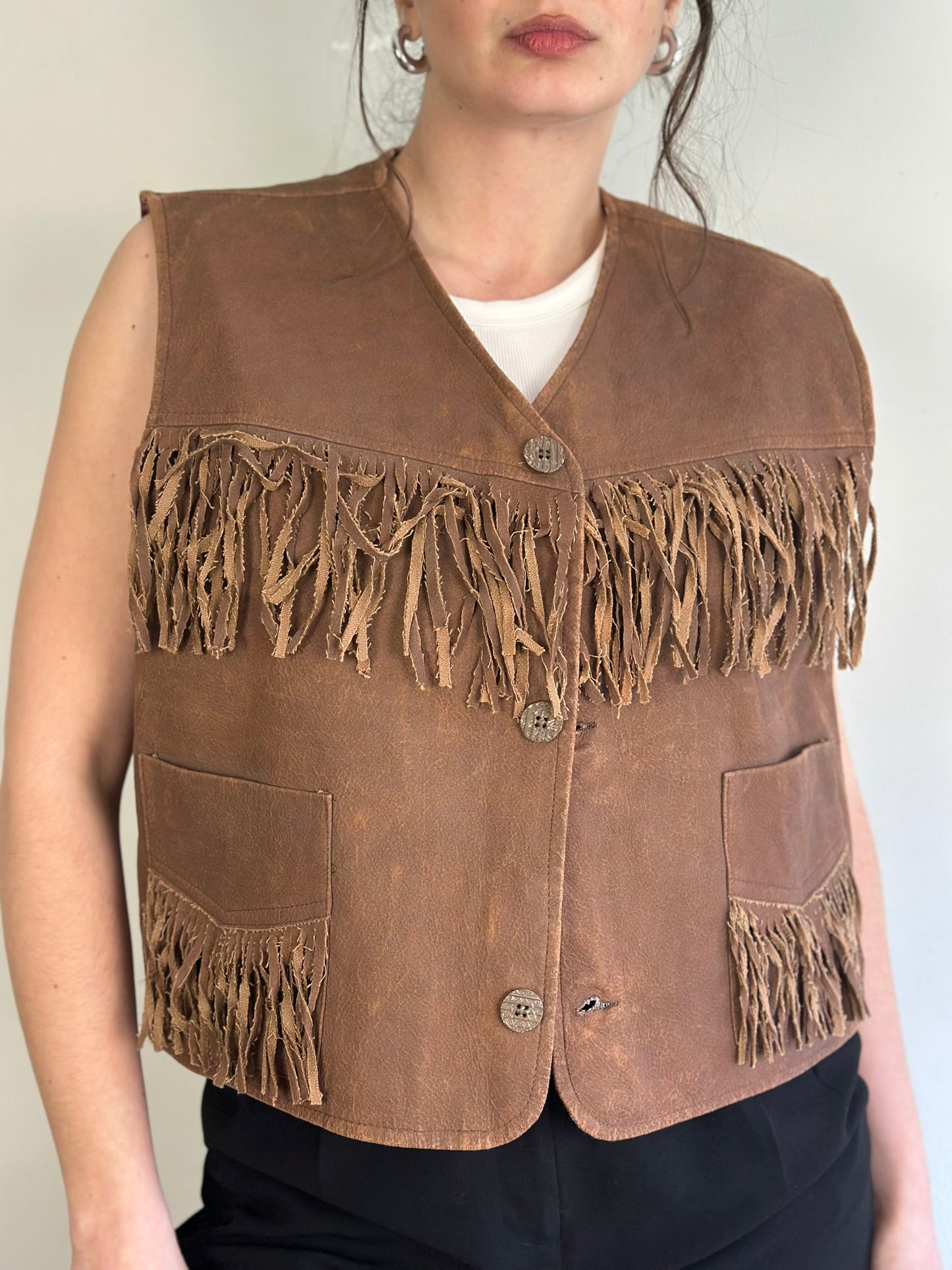 Deadstock Fringe Vest