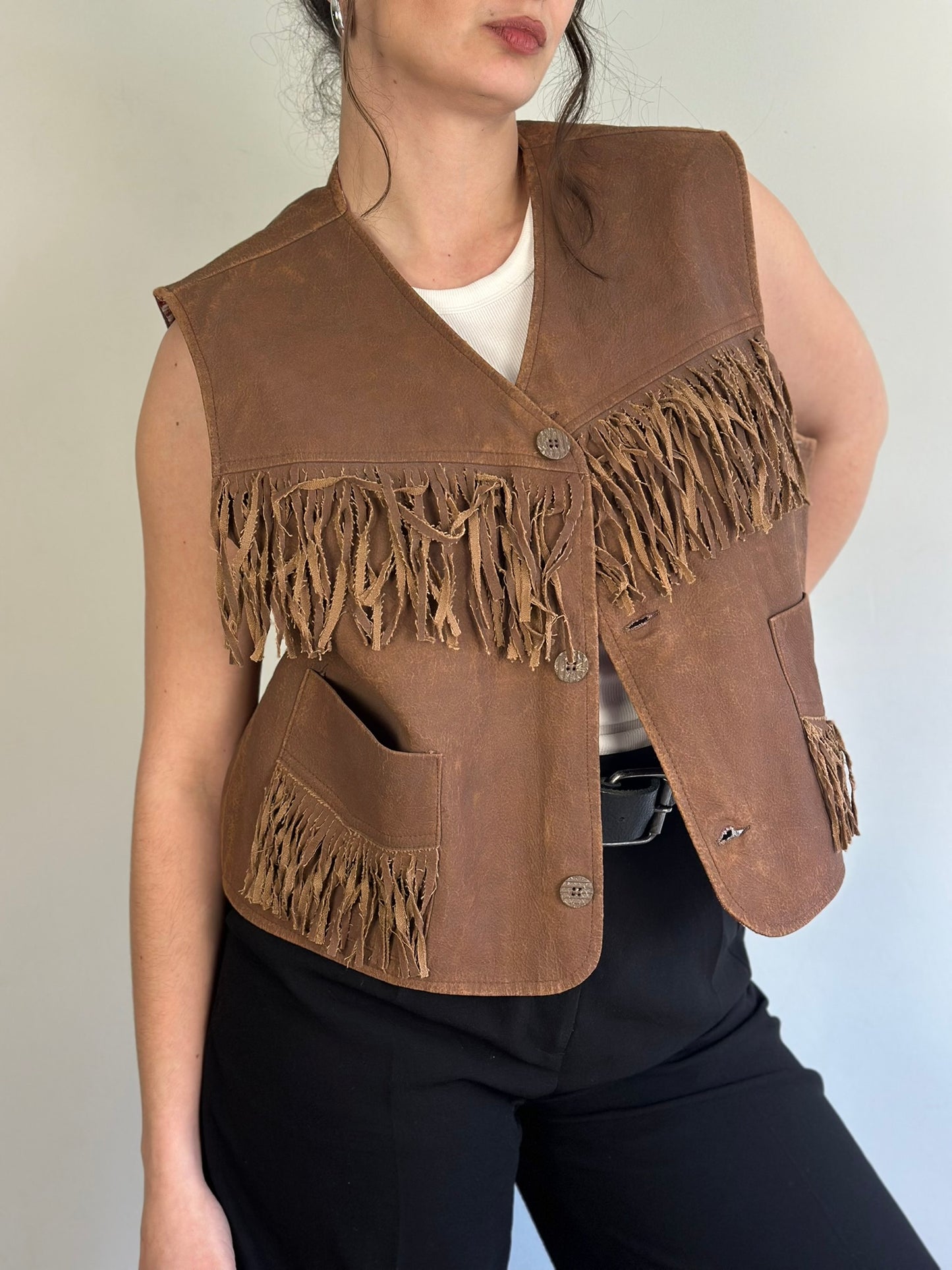 Deadstock Fringe Vest