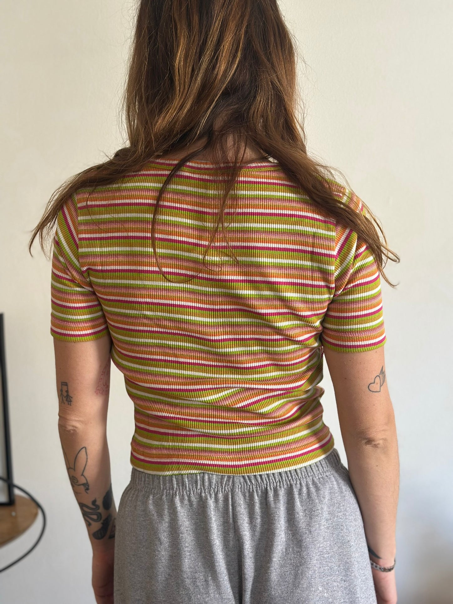 Vintage Striped Top / Orange