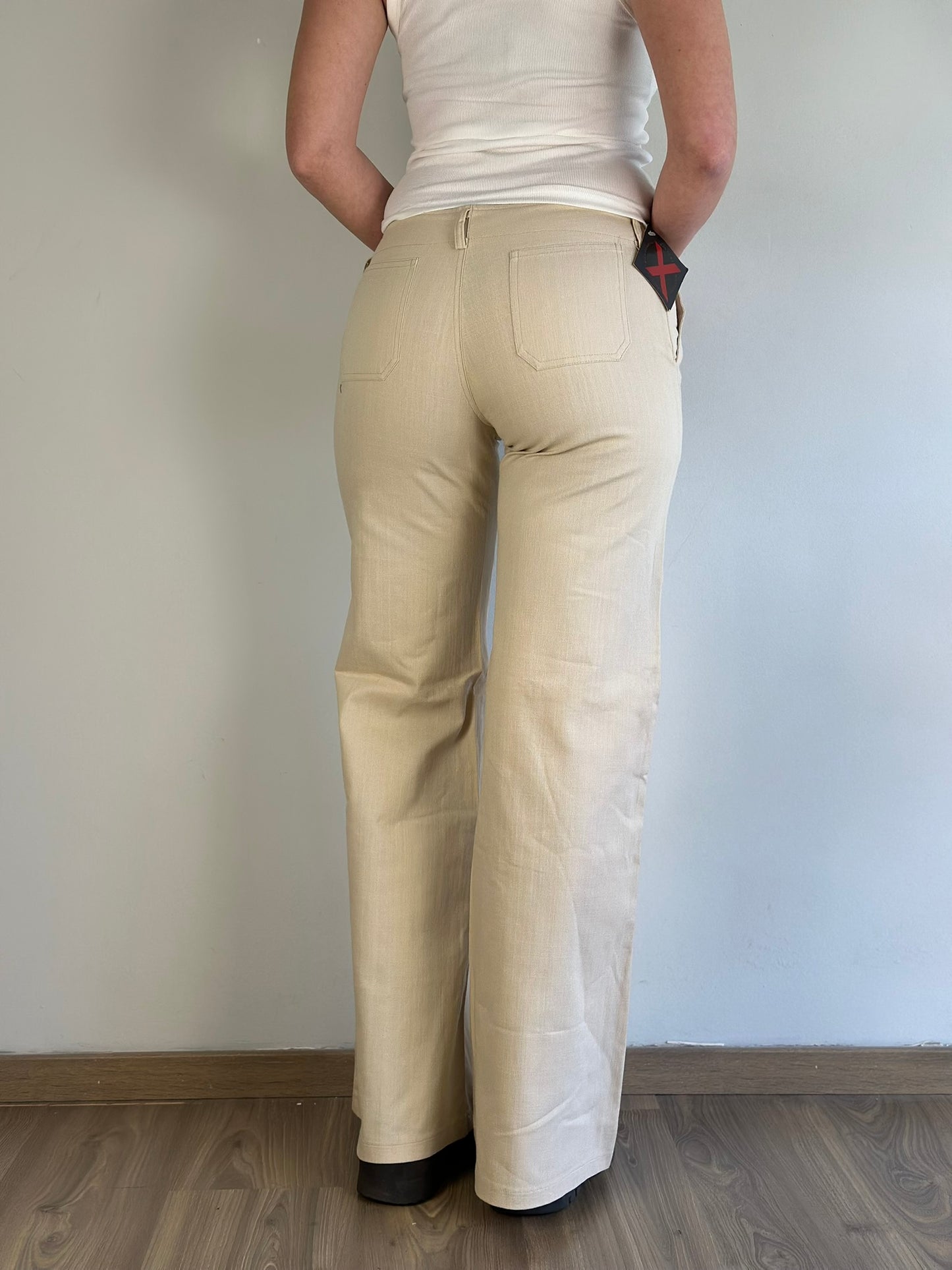 METALAXIS Low Waist Vintage Pants