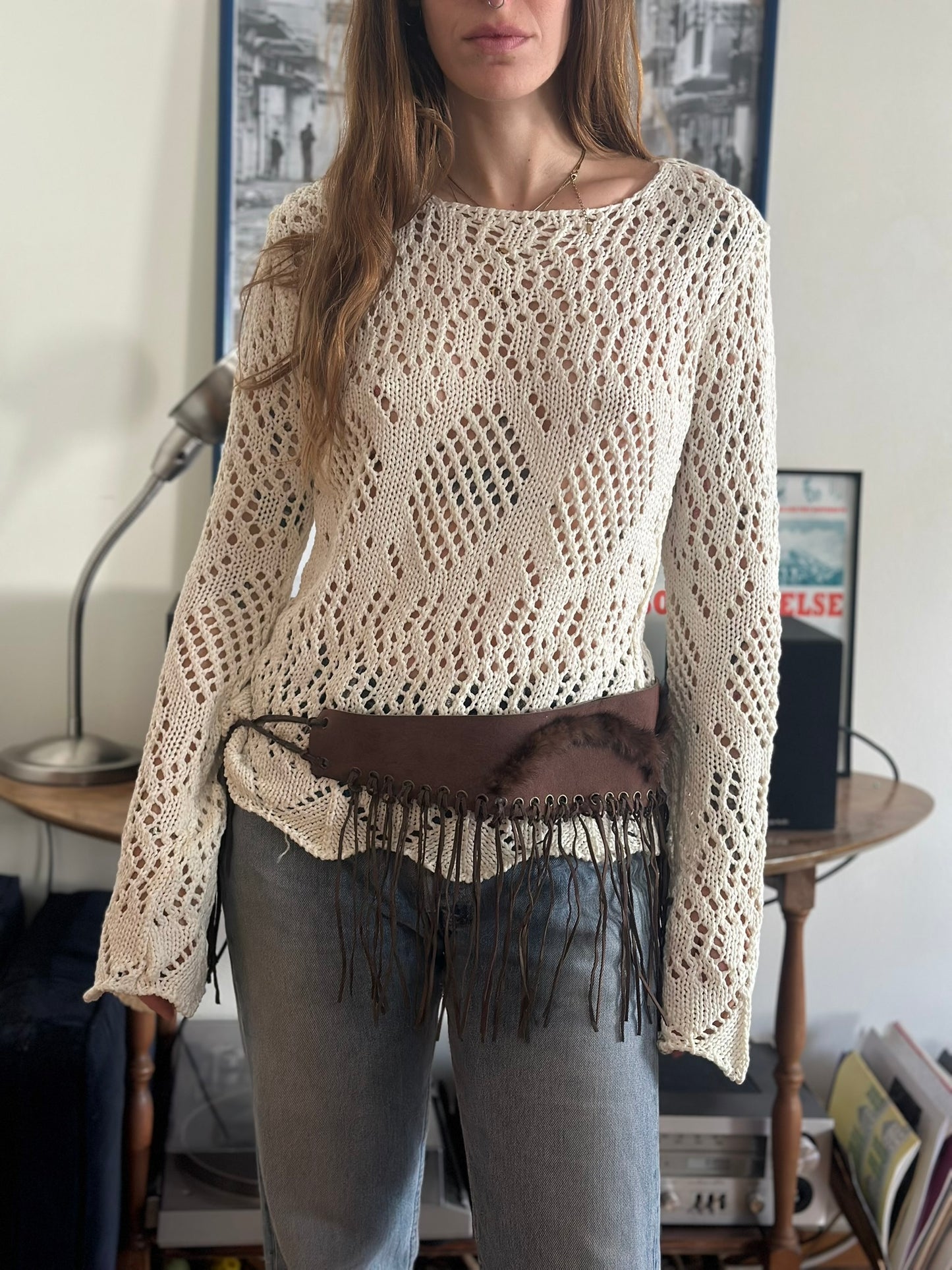 Croshet Long Sleeve Top