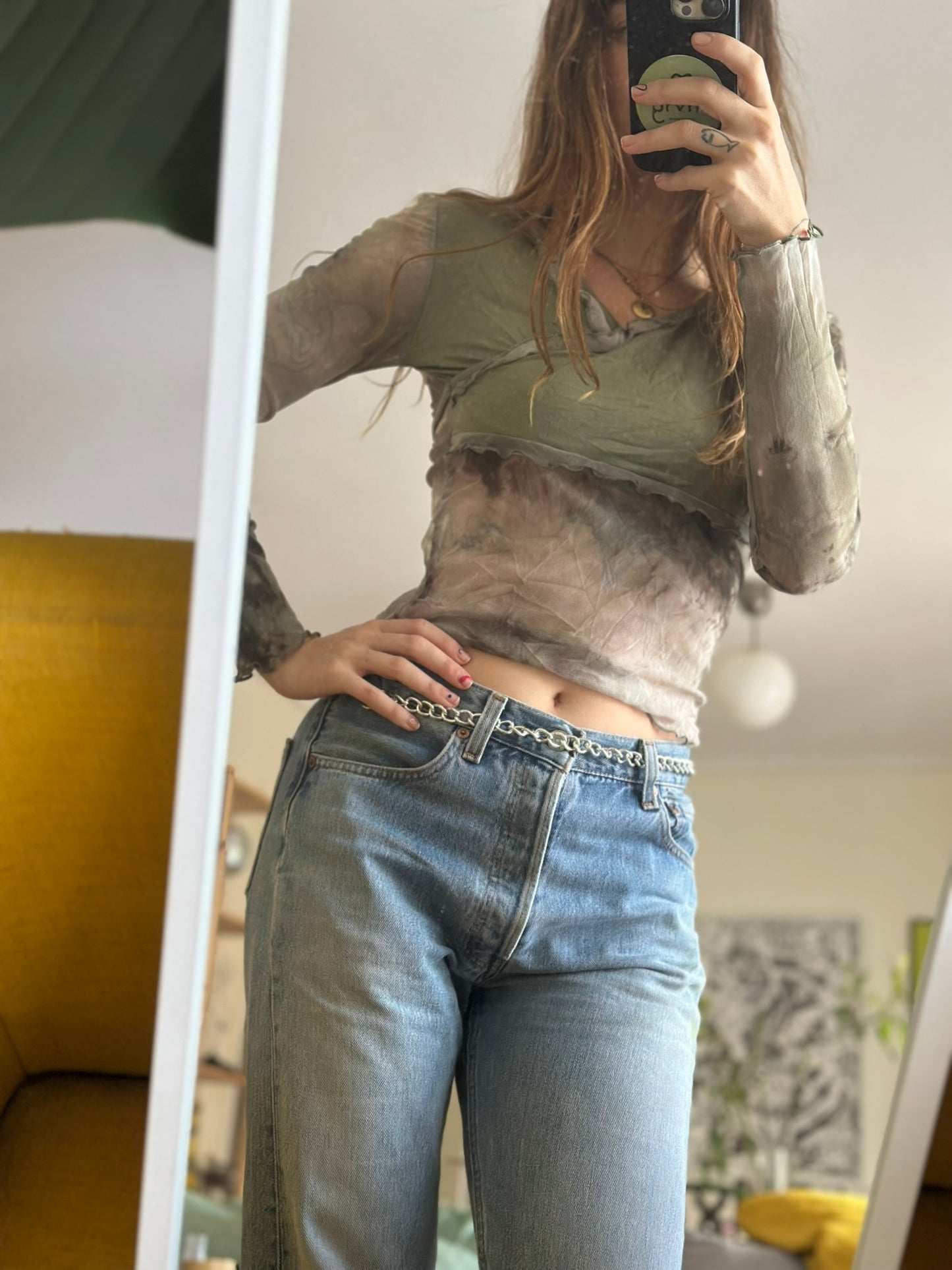 Longsleeve Mesh Top