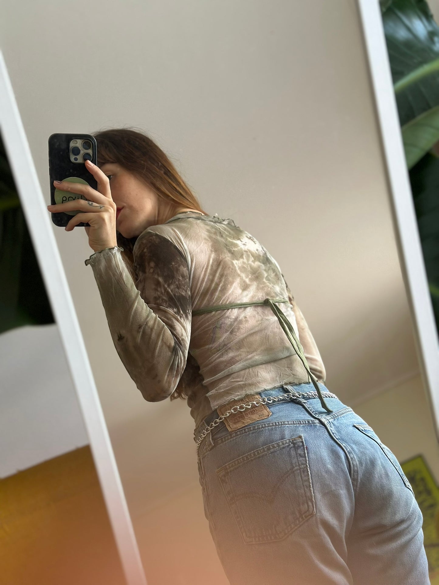Longsleeve Mesh Top