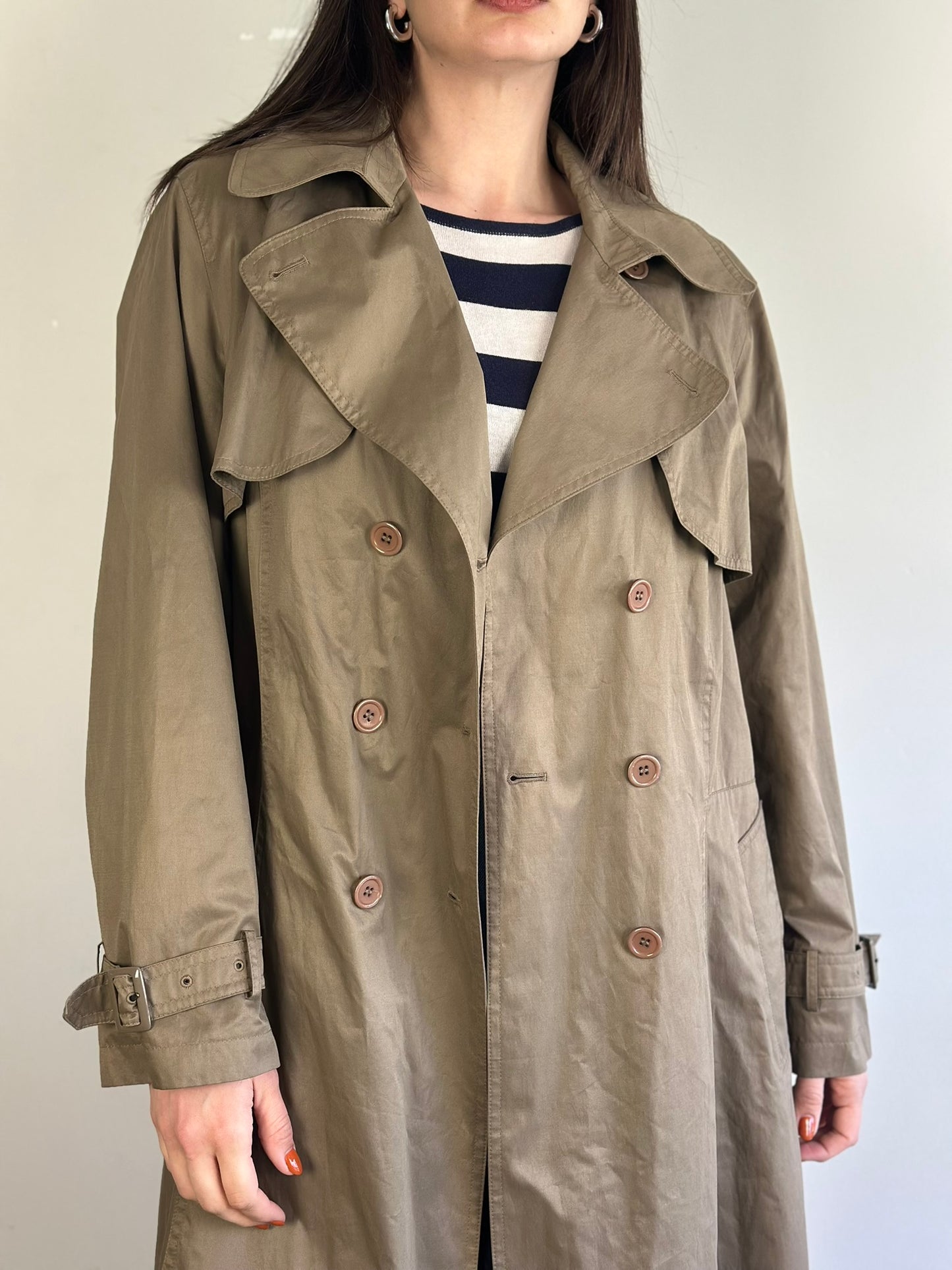 Vintage Khaki Trench Coat