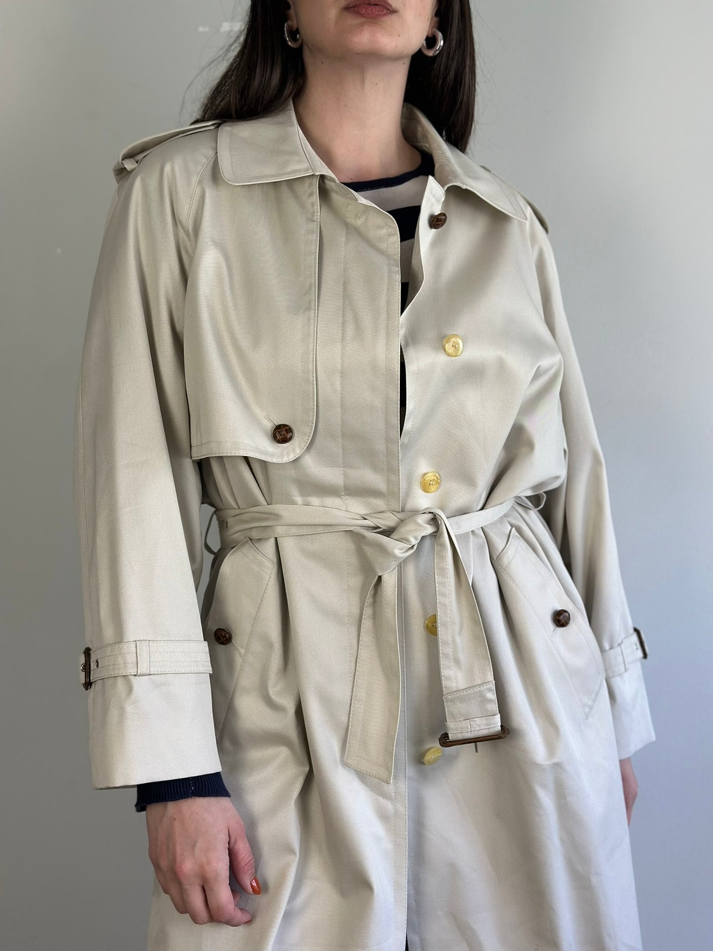 Vintage Beige Trench Coat