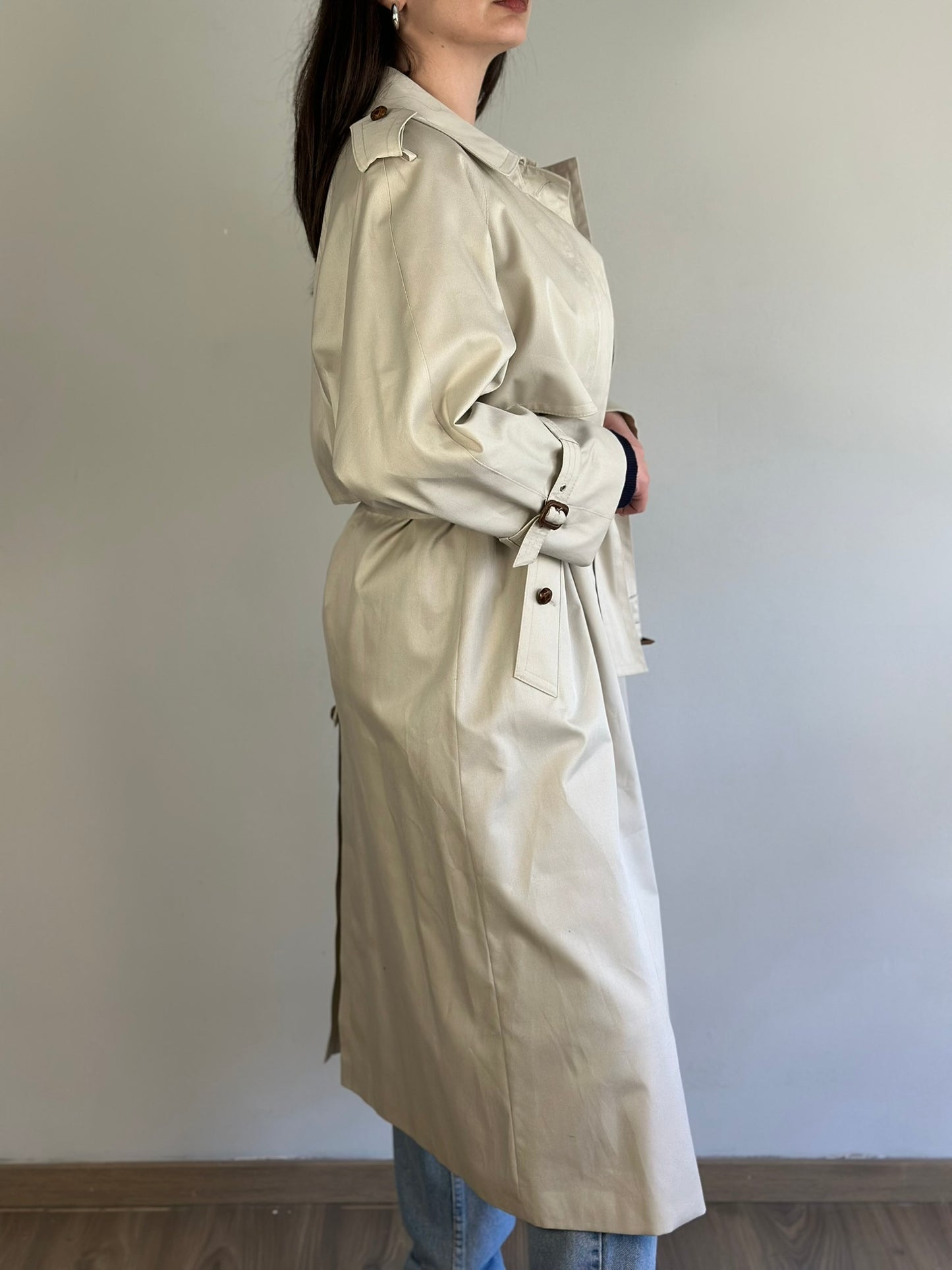 Vintage Beige Trench Coat