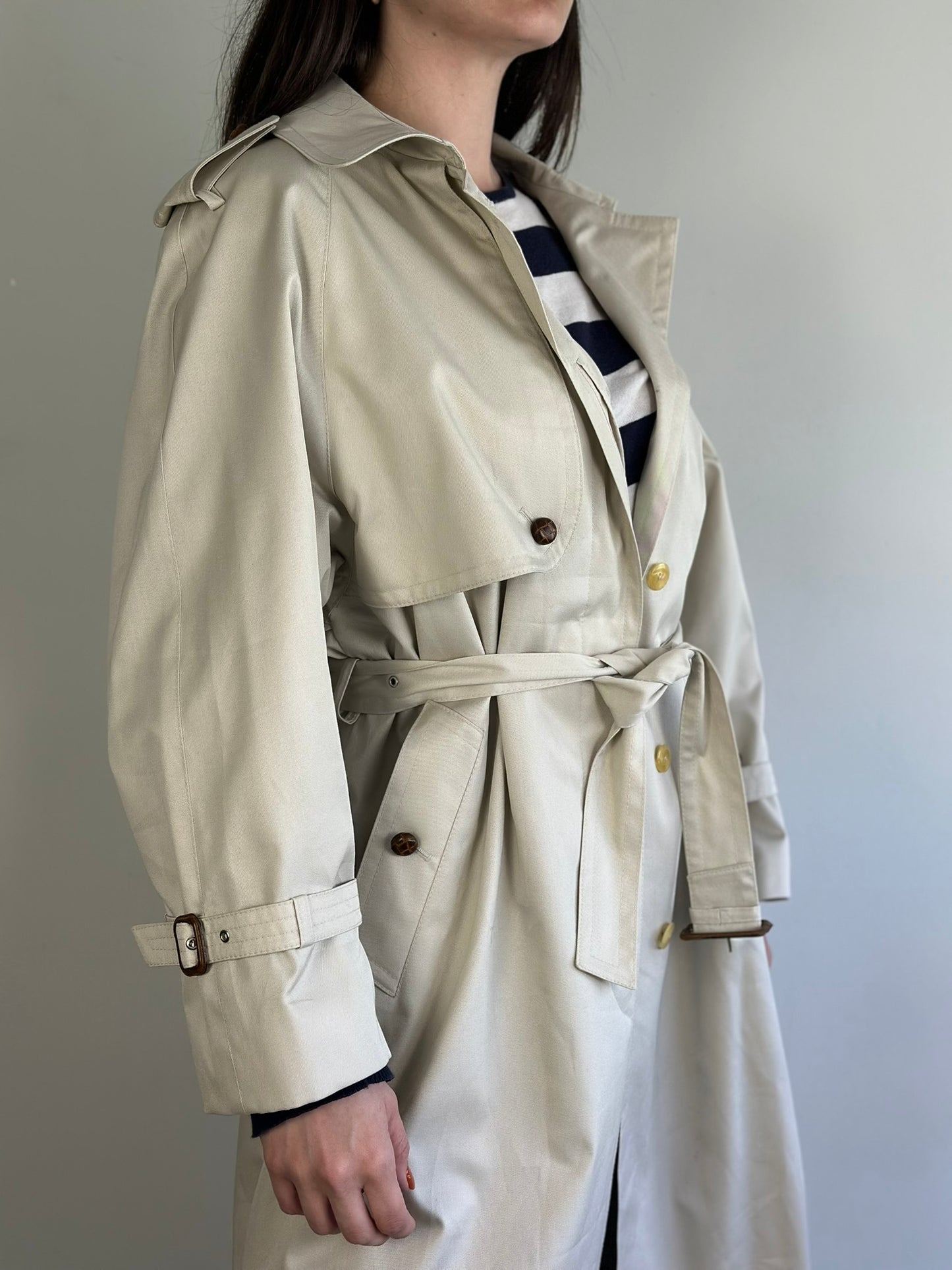 Vintage Beige Trench Coat