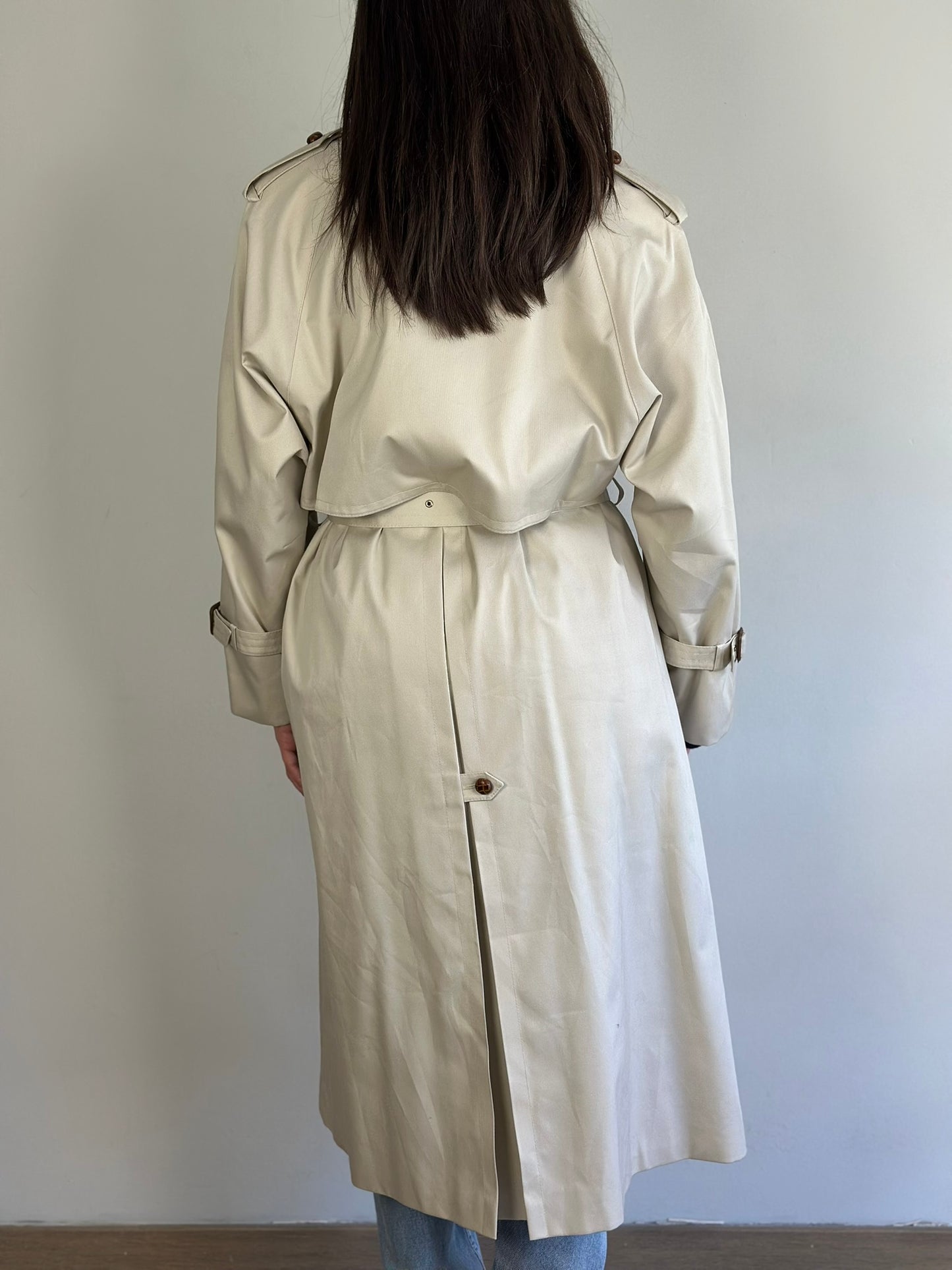 Vintage Beige Trench Coat