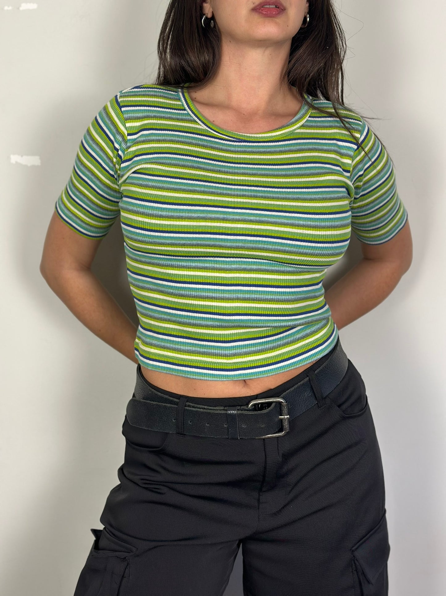 Vintage Striped Top / Green