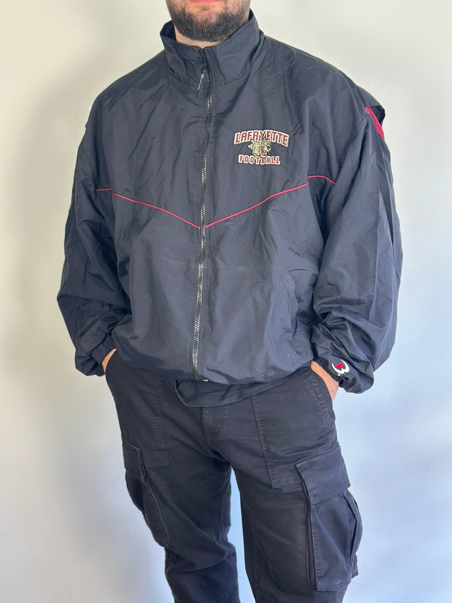 Vintage Football Windbreaker