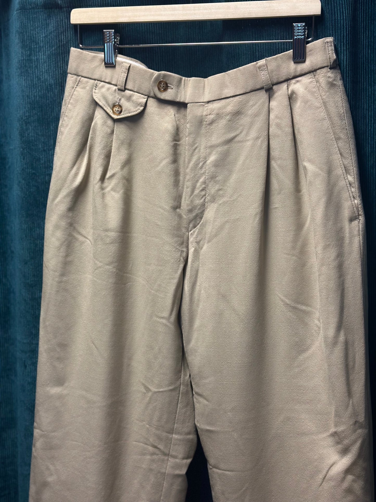 Vintage Beige Suit Pants