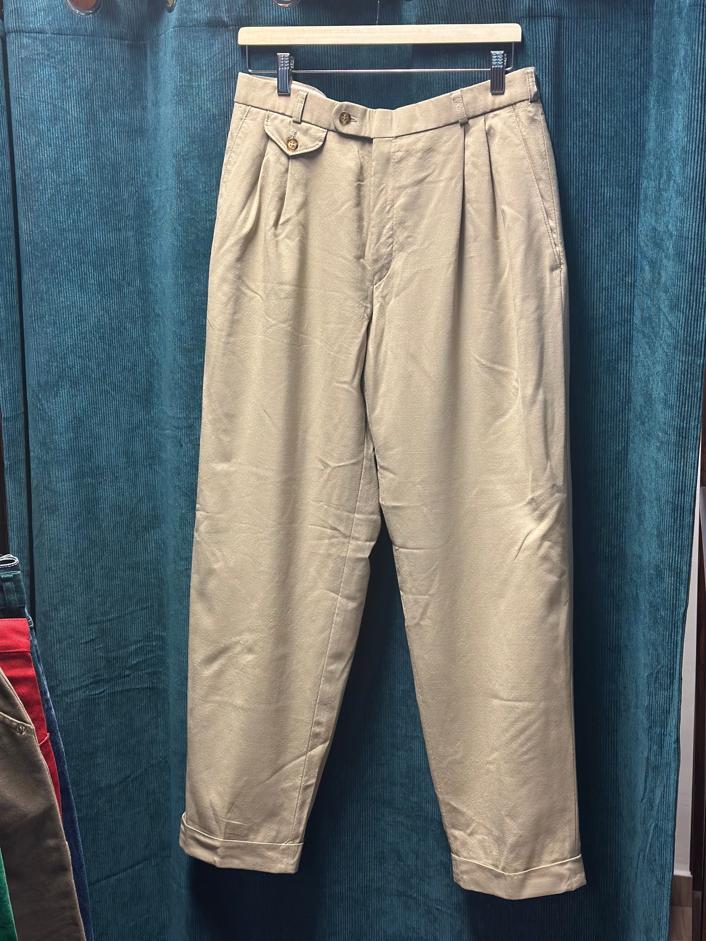 Vintage Beige Suit Pants