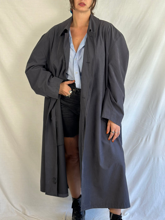 Vintage Grey Trench Coat