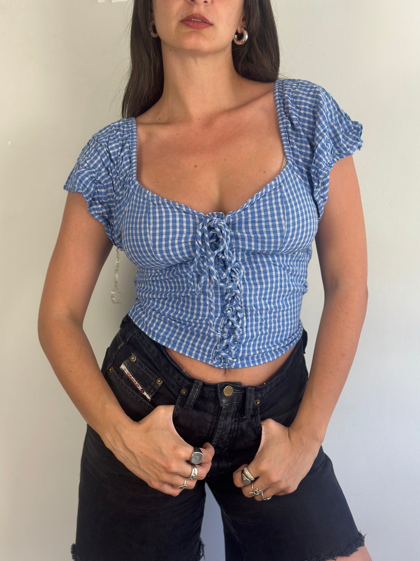 Vintage Plaid Top