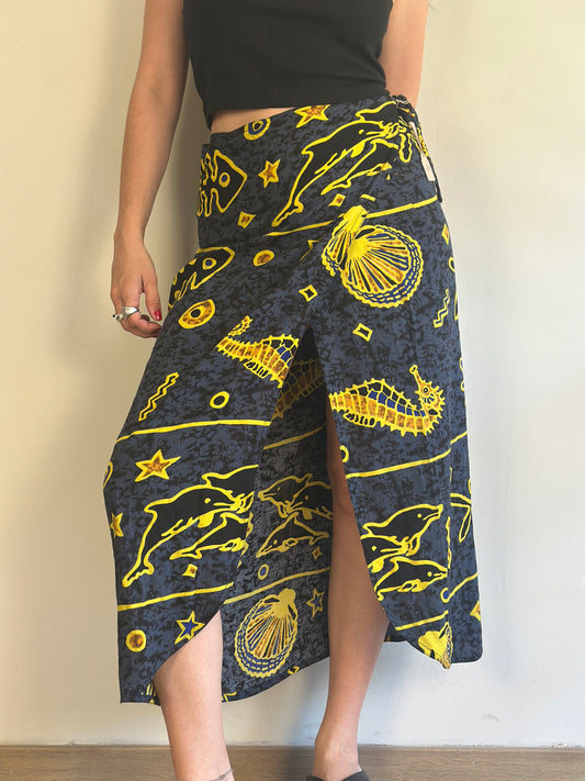 Vintage Wrap Skirt