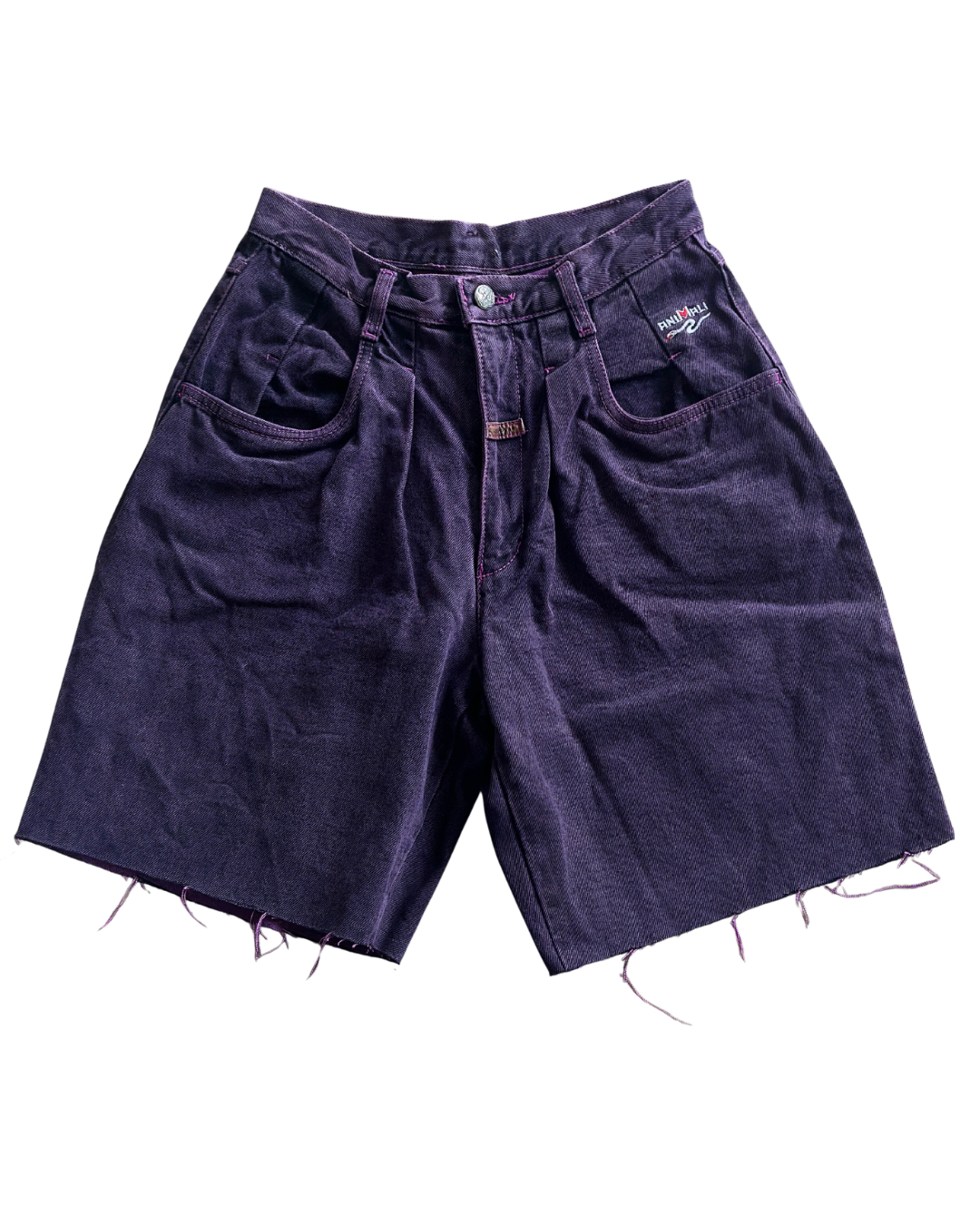 Vintage Purple Denim Shorts