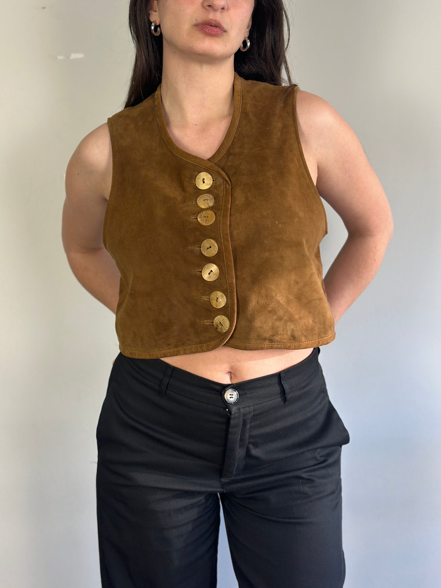 Vintage Suede Vest