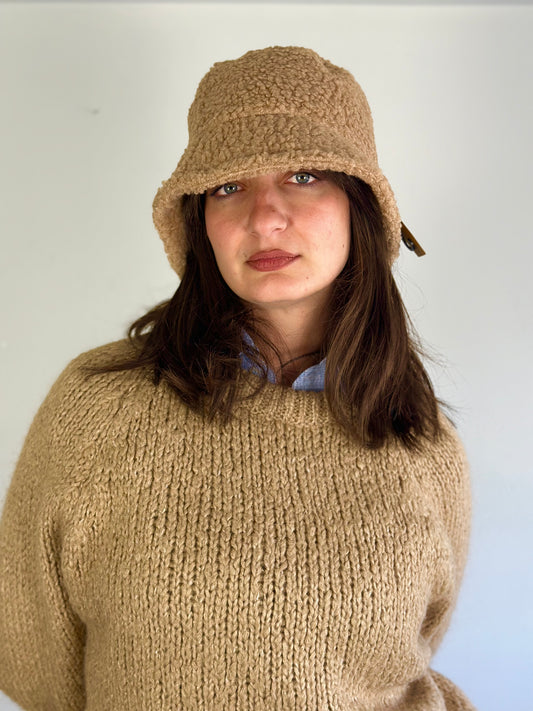 Teddy Bucket Hat - Beige