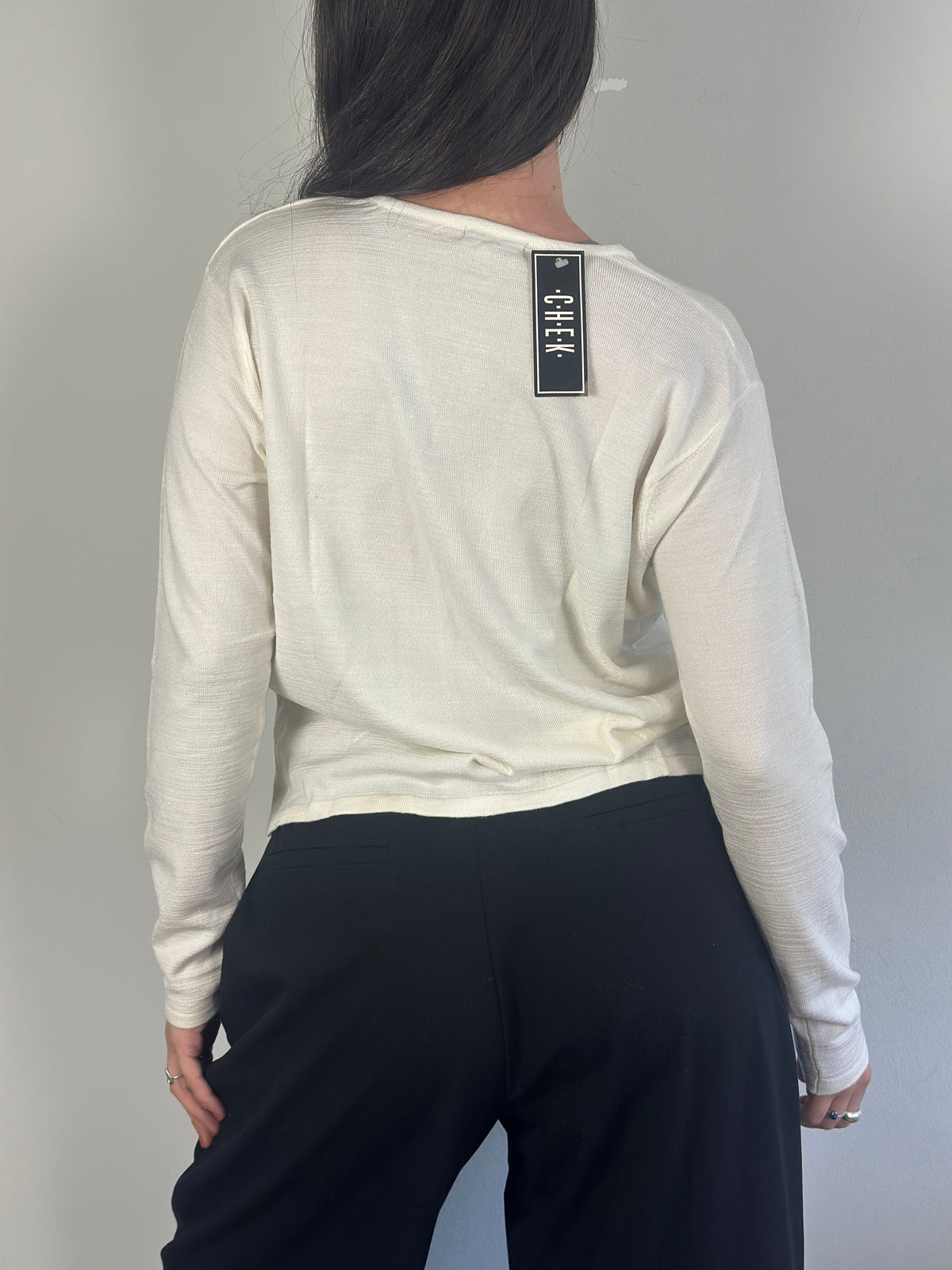 White Cardigan Top