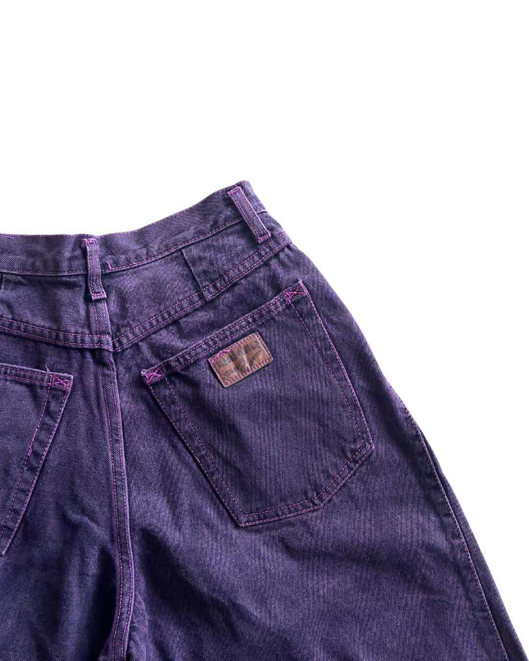 Vintage Purple Denim Shorts