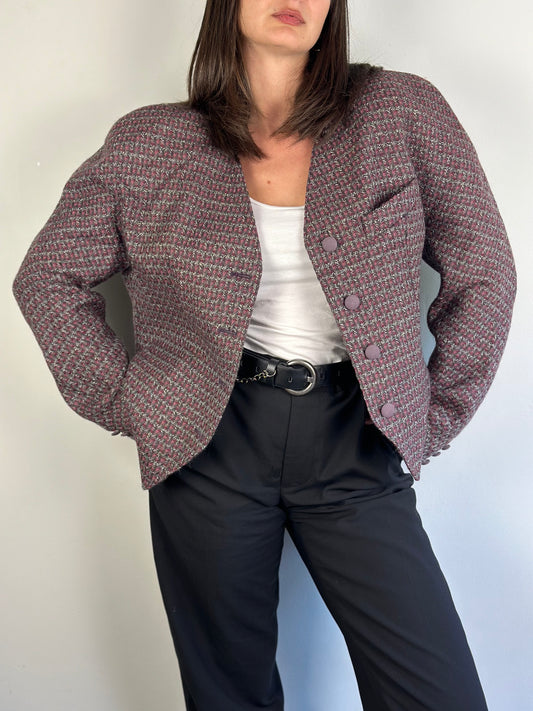 Vintage Patterned Blazer