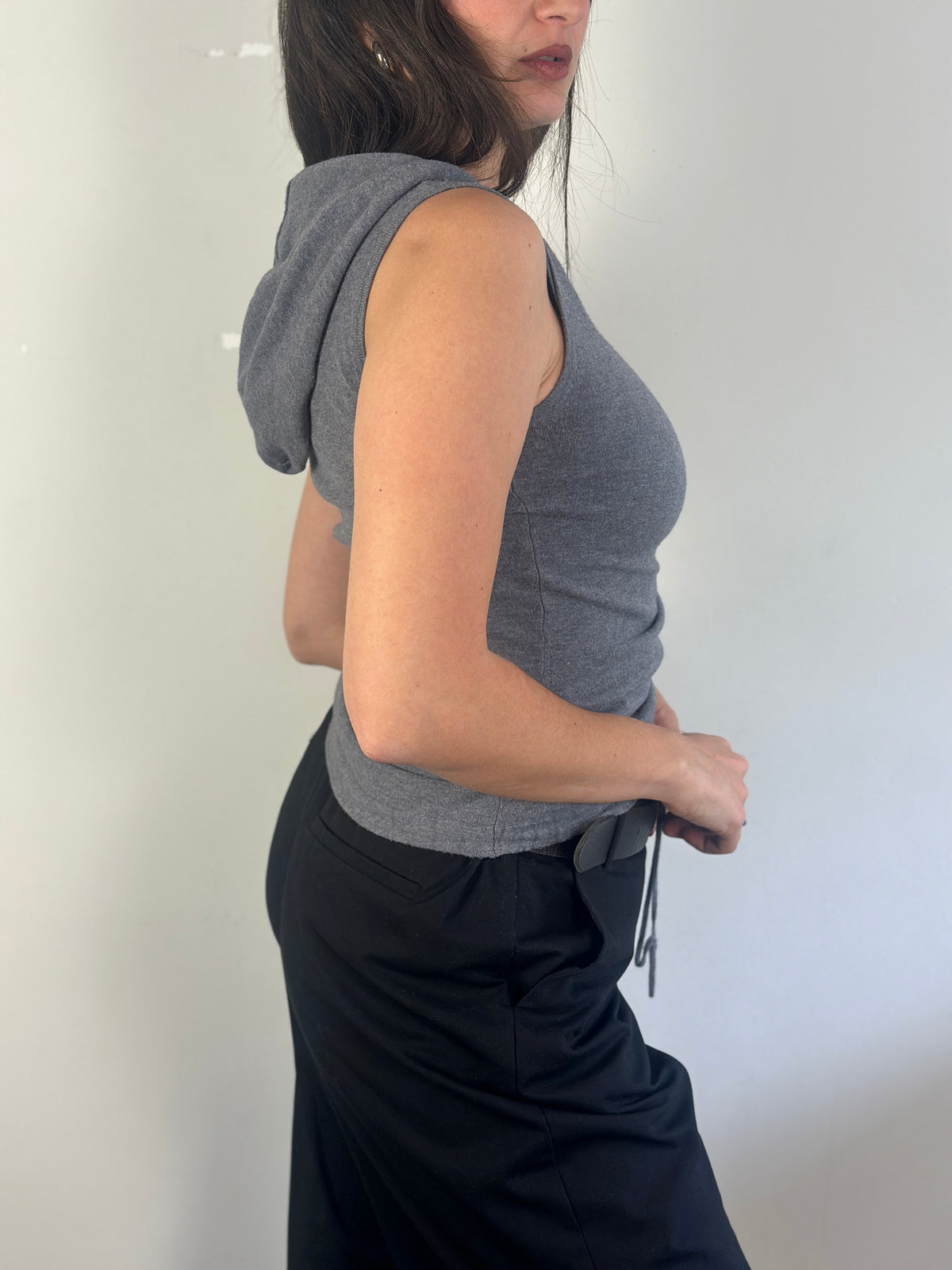 Y2K Grey Top