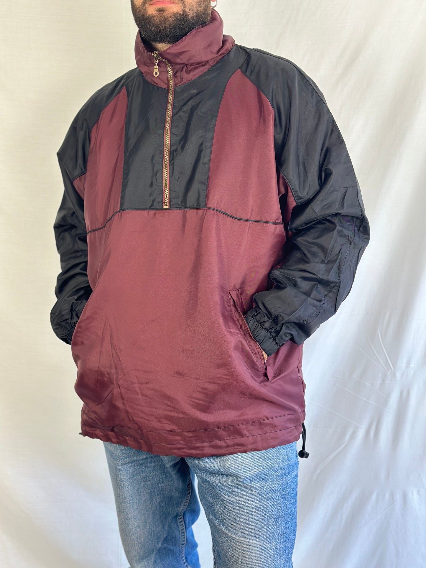 Vintage Half Zip Windbreaker