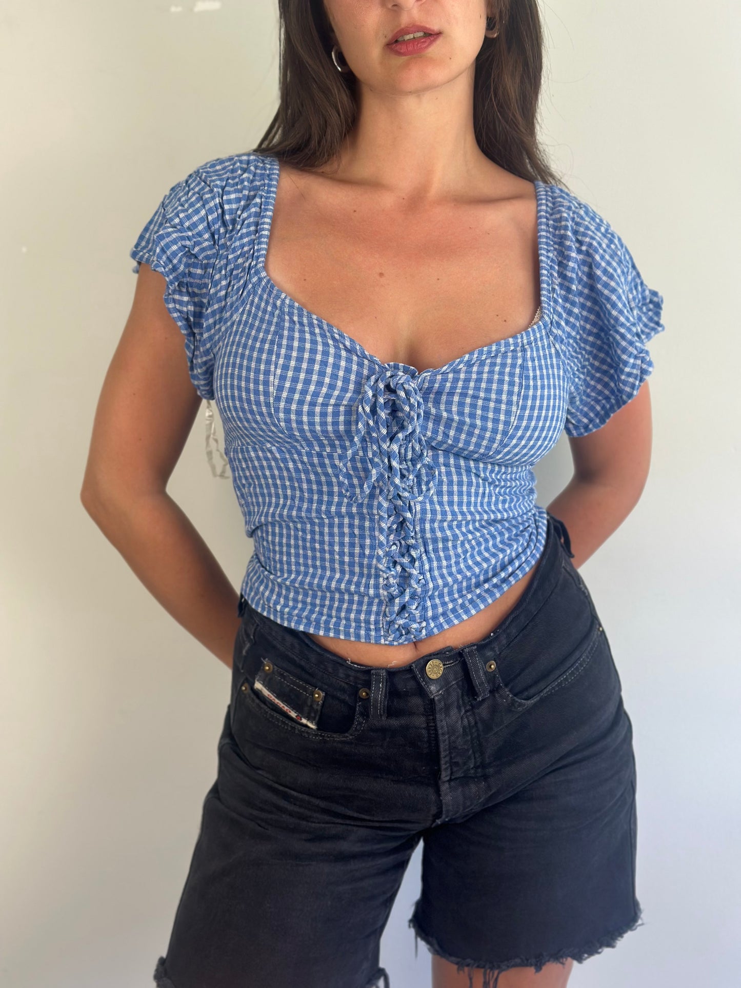 Vintage Plaid Top