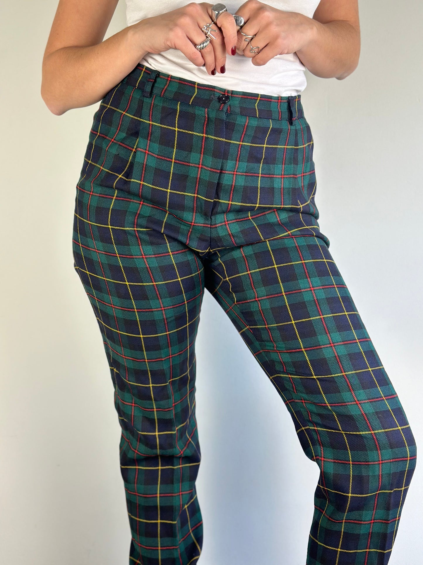 Vintage Checked Pants